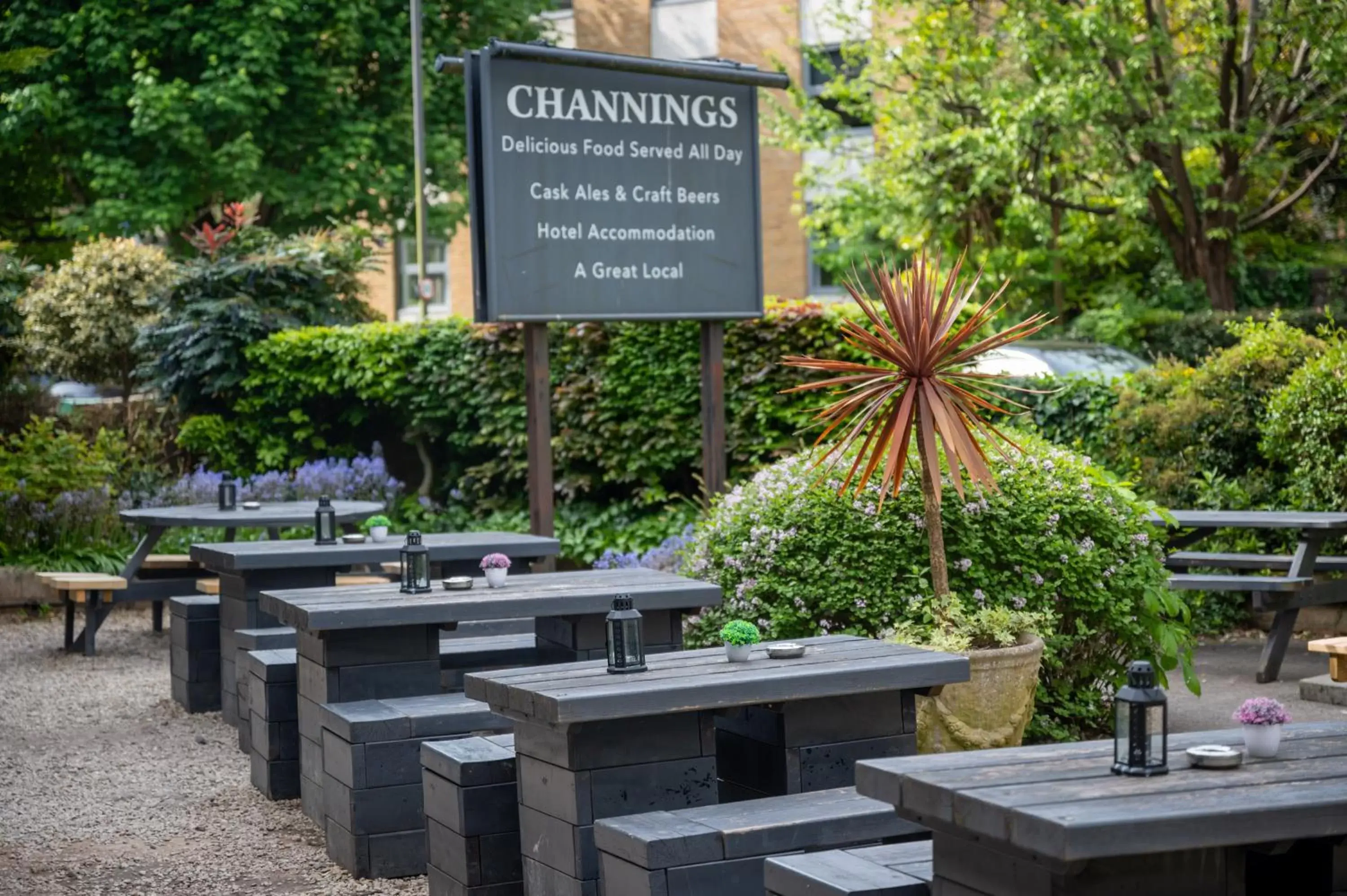 Garden in Channings Hotel by Greene King Inns