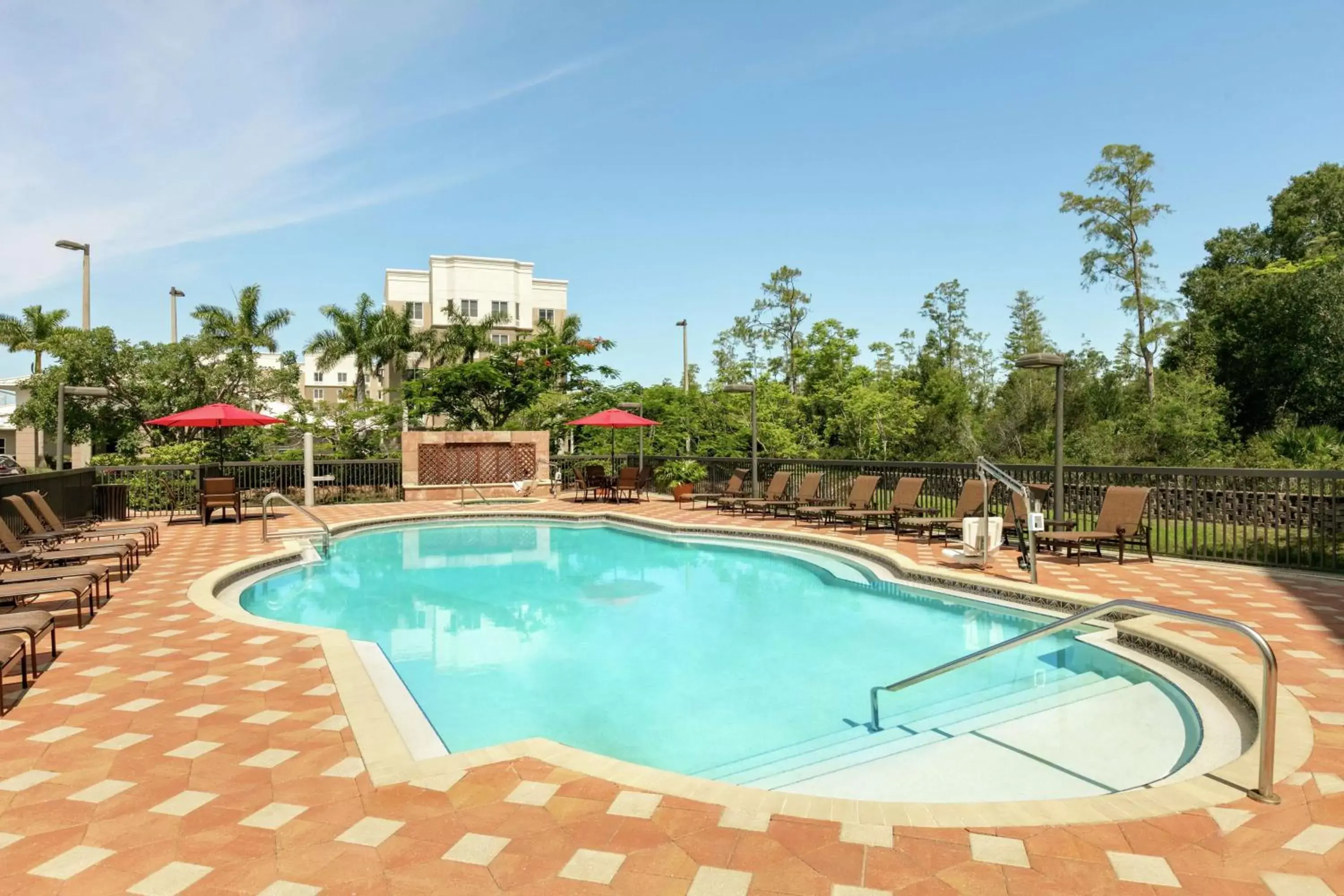 Pool view, Swimming Pool in Hilton Garden Inn Fort Myers Airport/FGCU