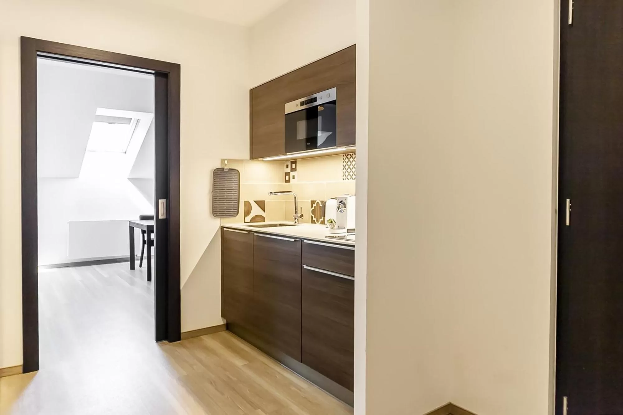 Kitchen or kitchenette in VINOHRADSKY DUM Residence