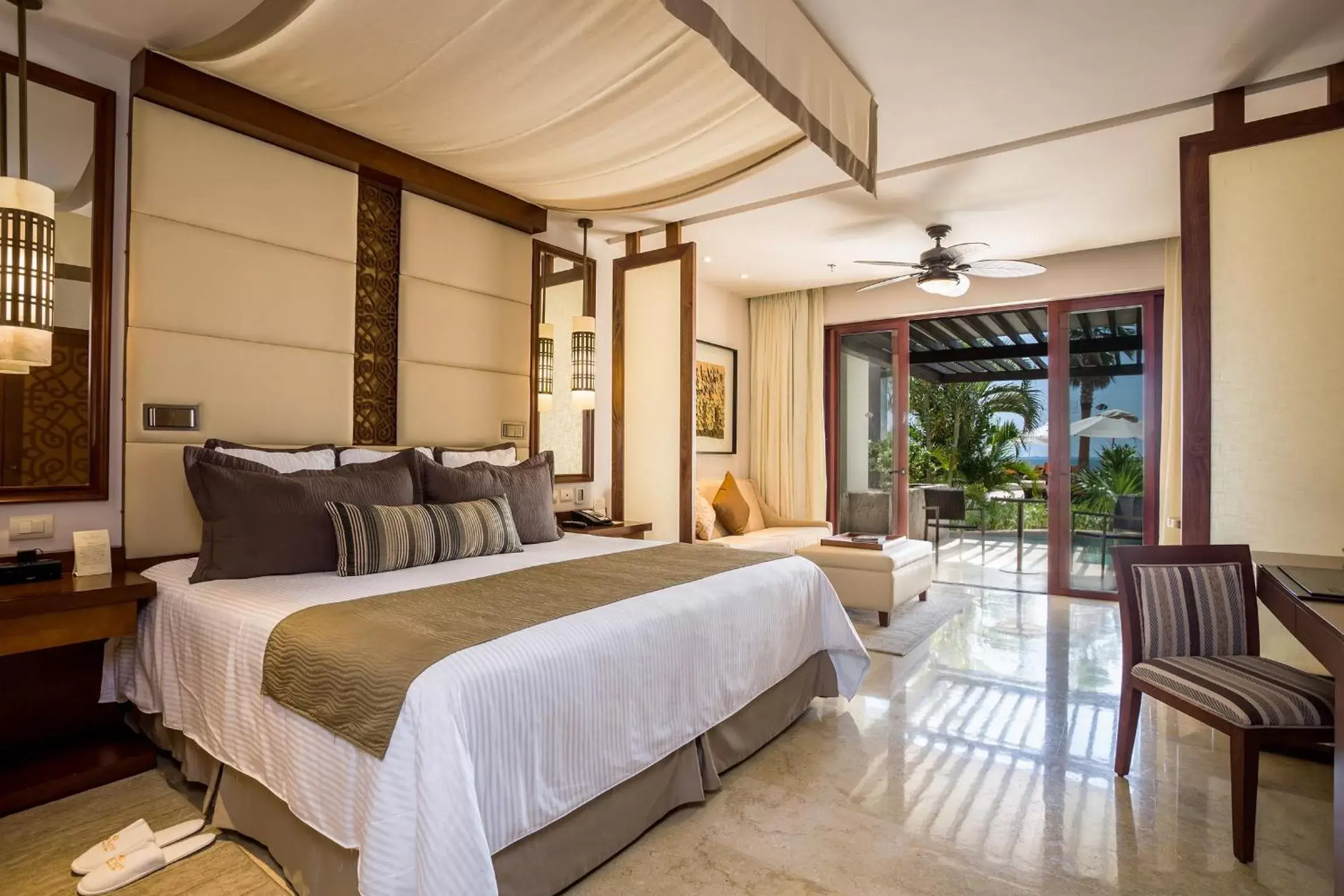 Property building, Bed in Secrets Playa Mujeres Golf & Spa Resort - All Inclusive Adults Only