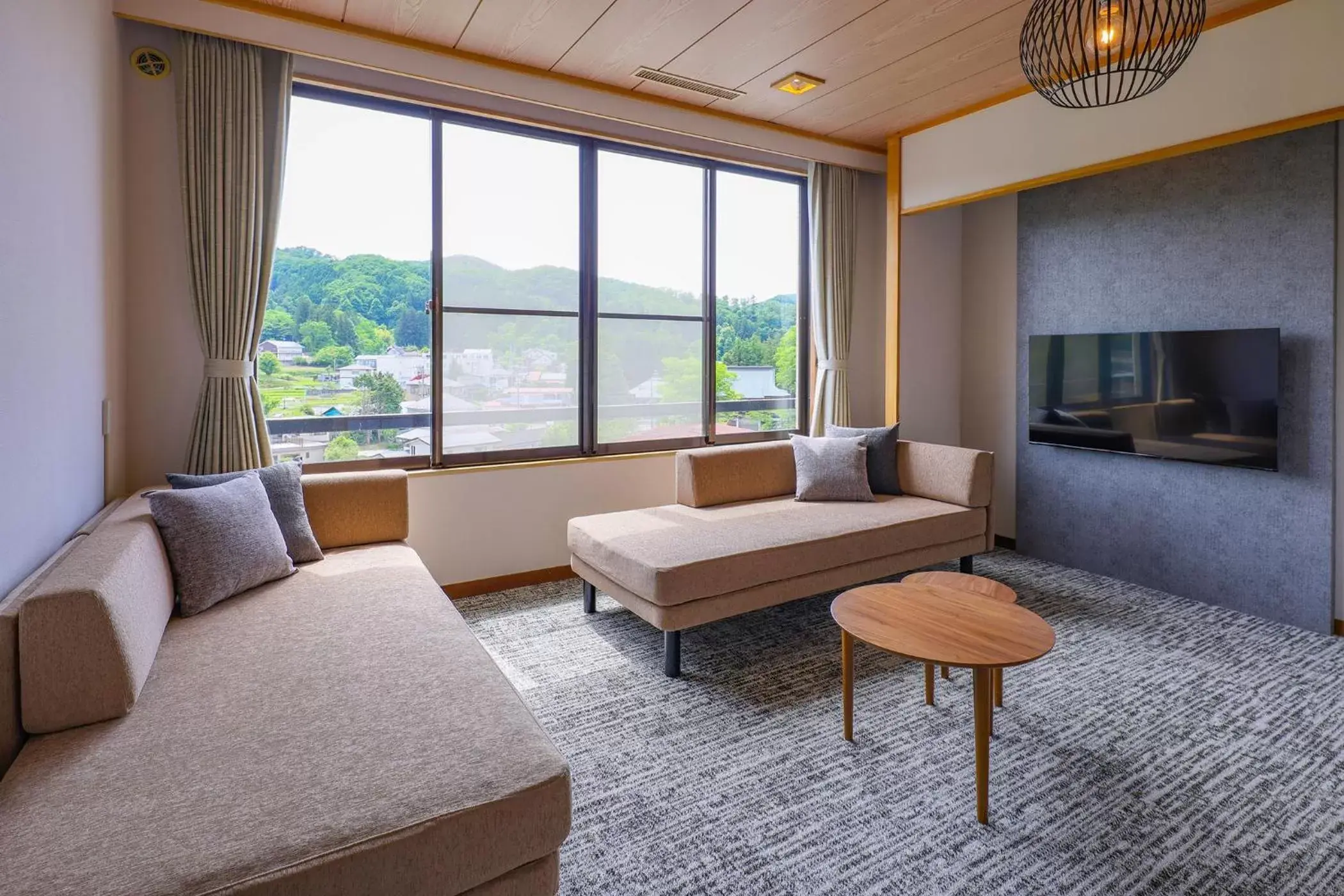 Twin Room with Tatami Area - single occupancy - Annex - Non-Smoking in TAOYA Akiu Twin Room with Tatami Area - single occupancy - Annex - Non-Smoking in TAOYA Akiu