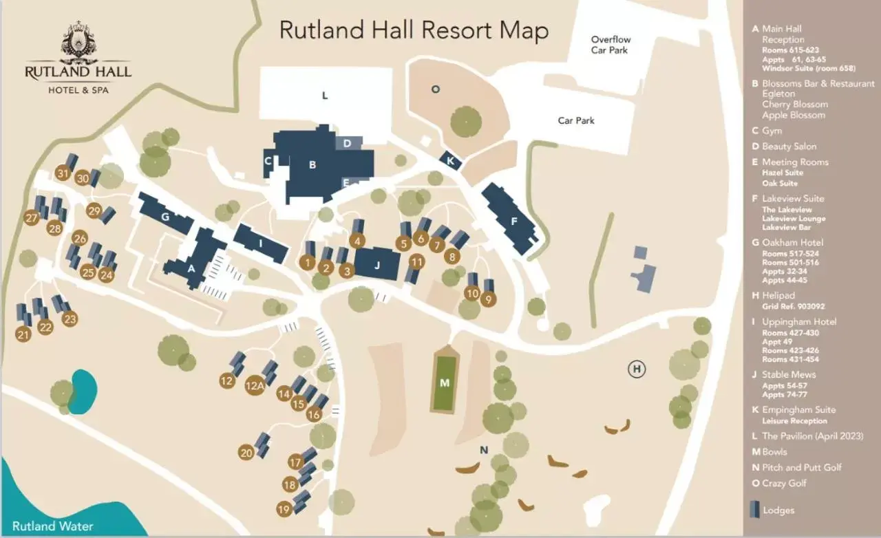 Property building, Bird's-eye View in Rutland Hall Hotel