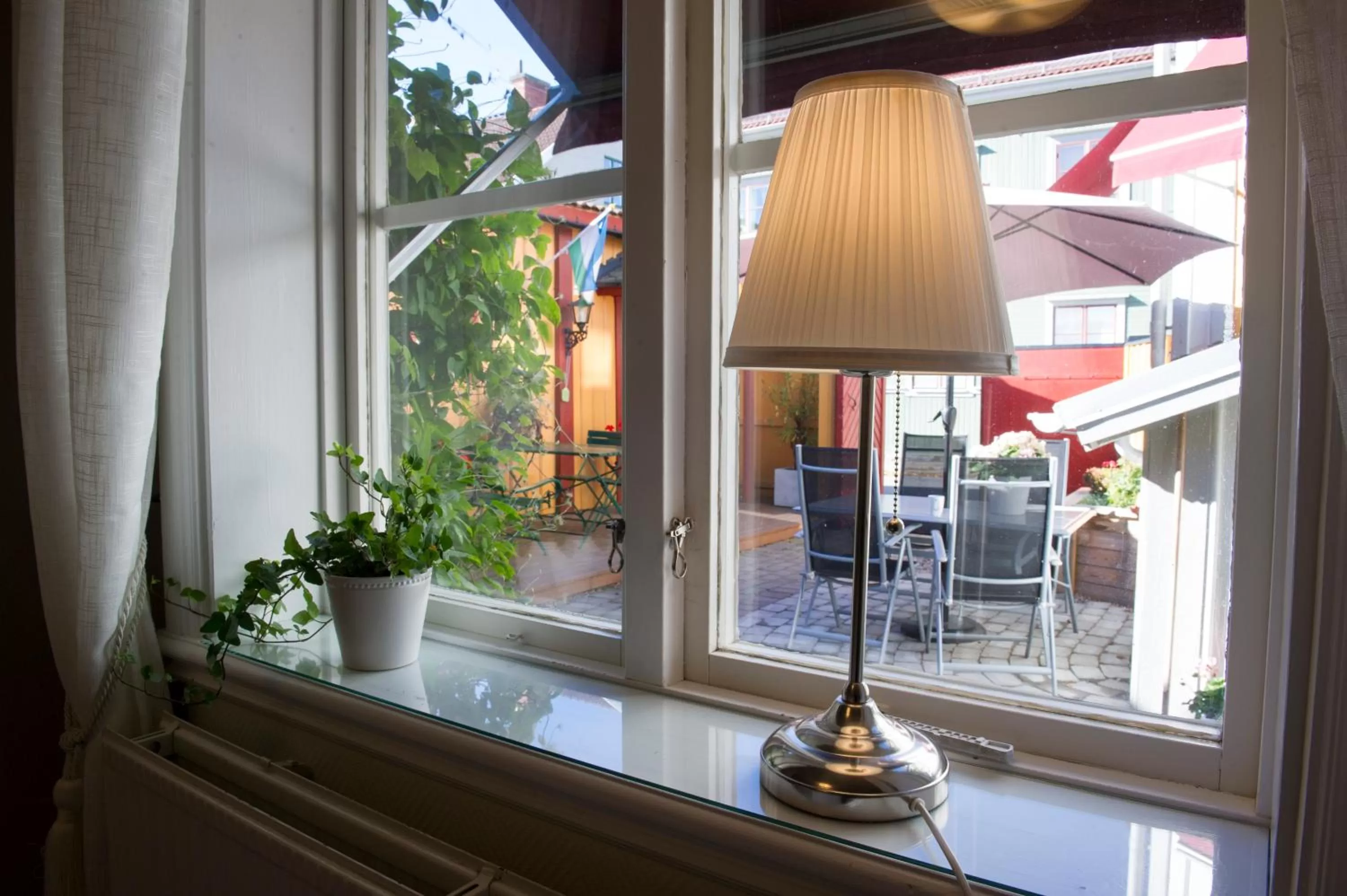 Garden view in Lilla Hotellet i Nora