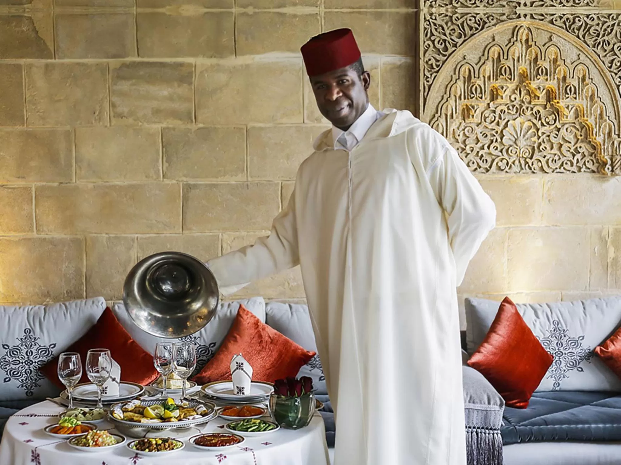 Staff in La Tour Hassan Palace