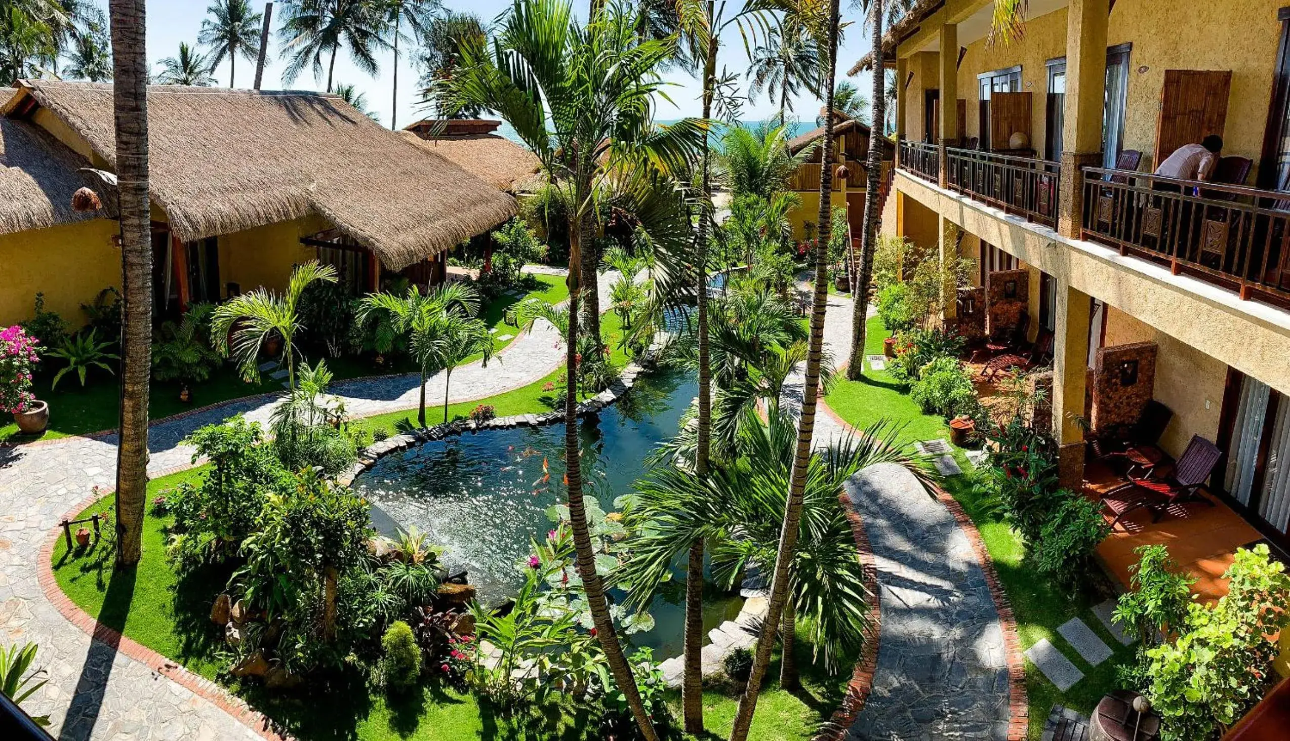 Garden, Pool View in Bamboo Village Beach Resort & Spa