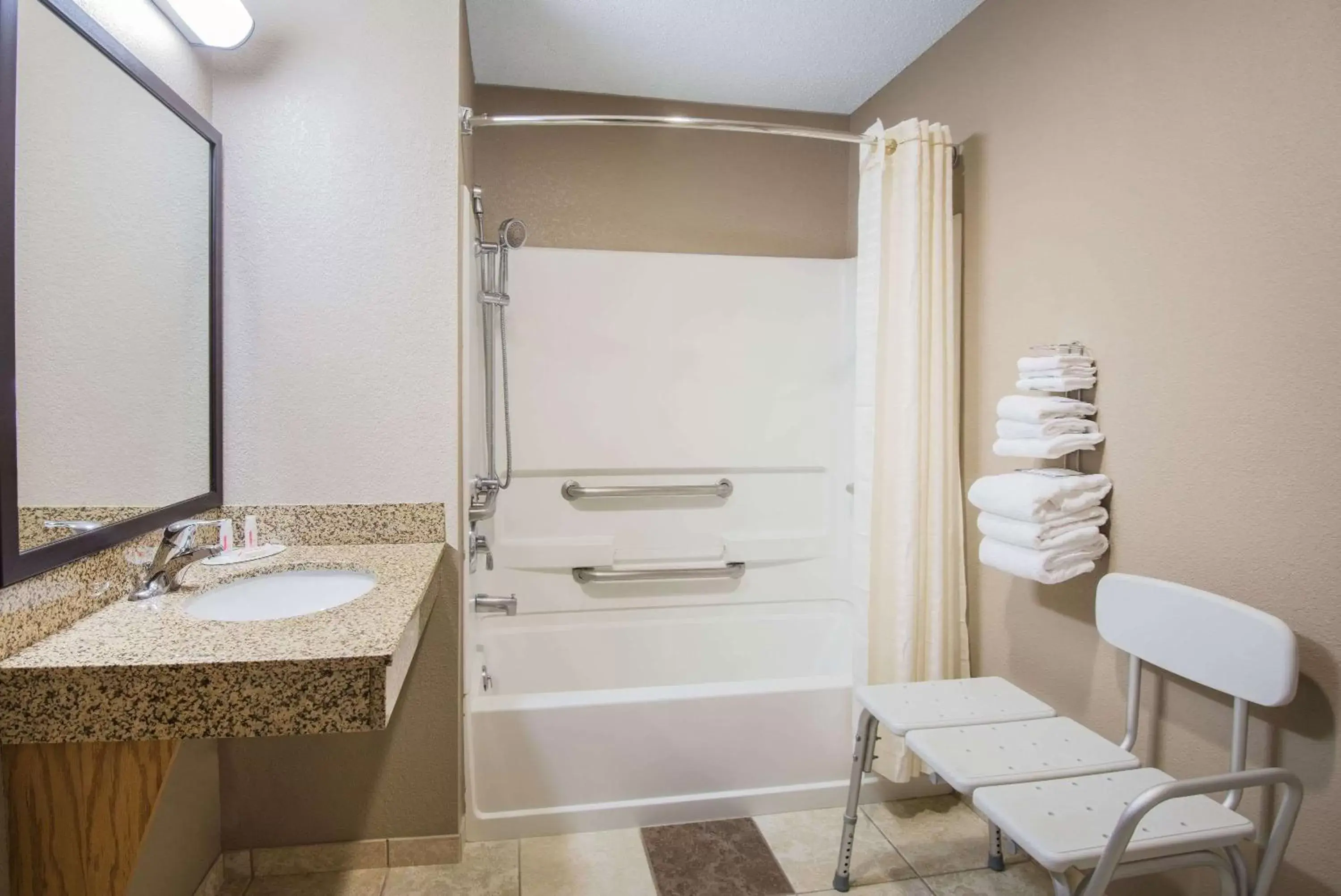 Bathroom in Super 8 by Wyndham Clearfield