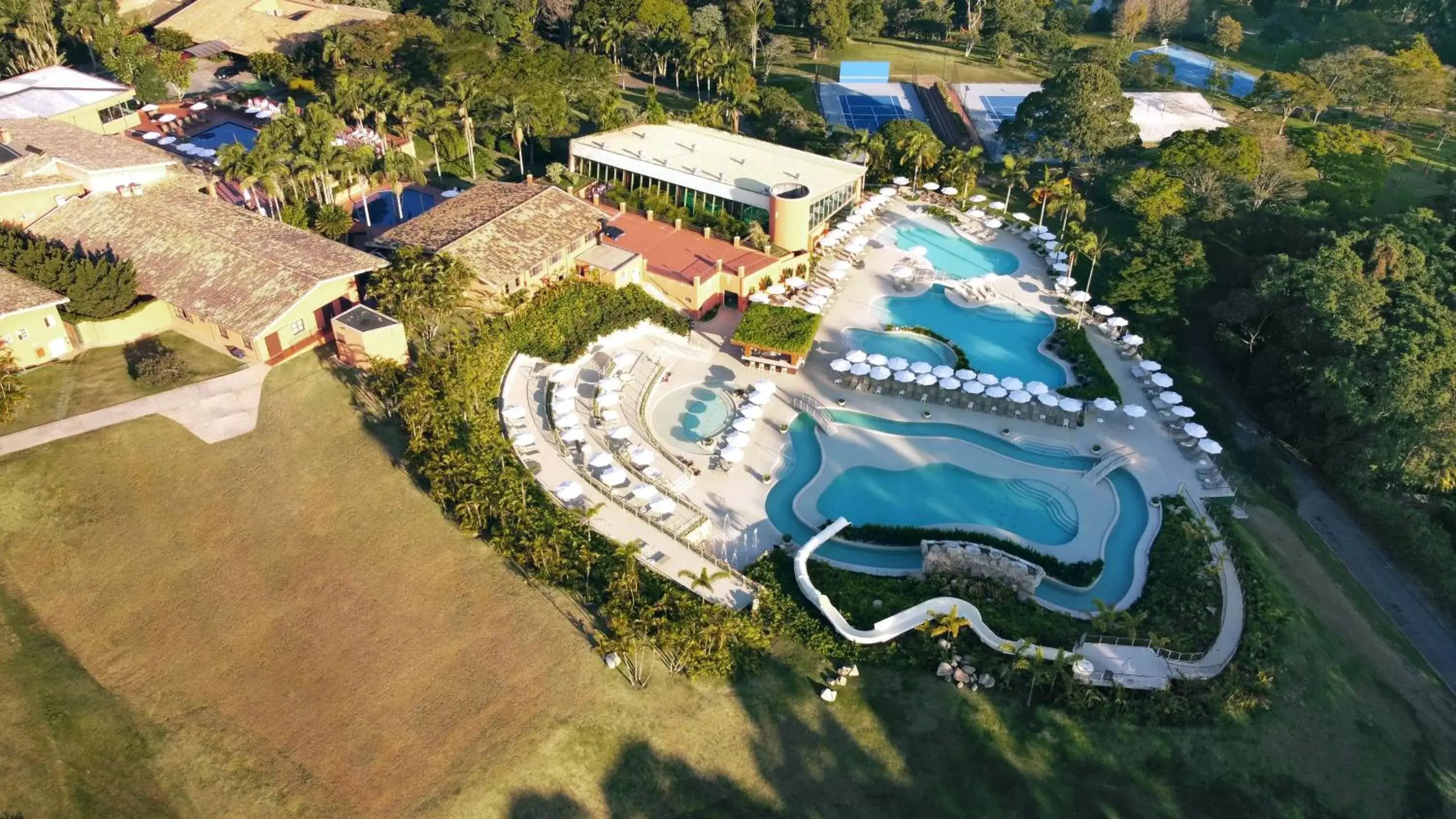 Pool view, Bird's-eye View in Hotel Villa Rossa