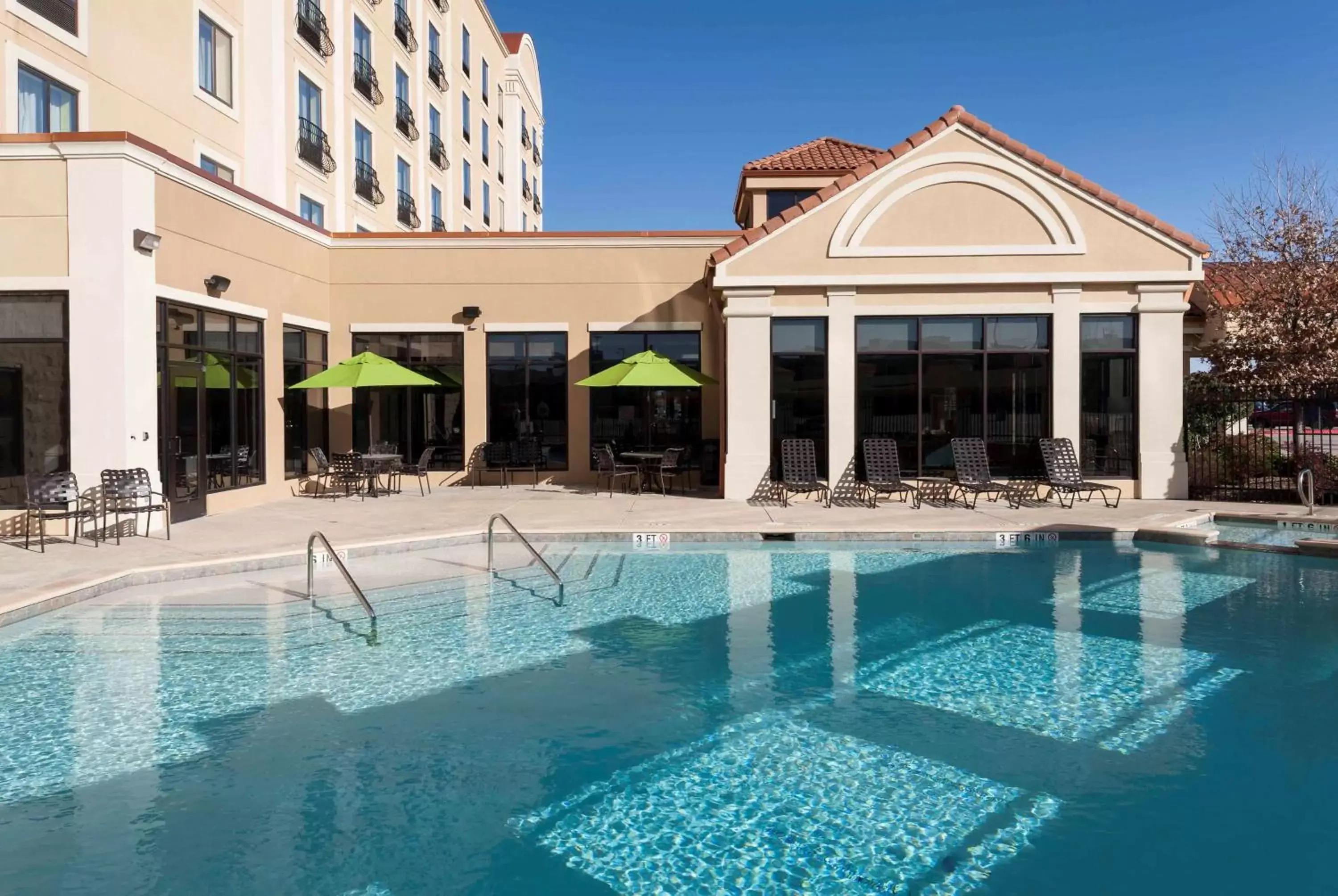 Pool view, Swimming Pool in Hilton Garden Inn Dallas Lewisville