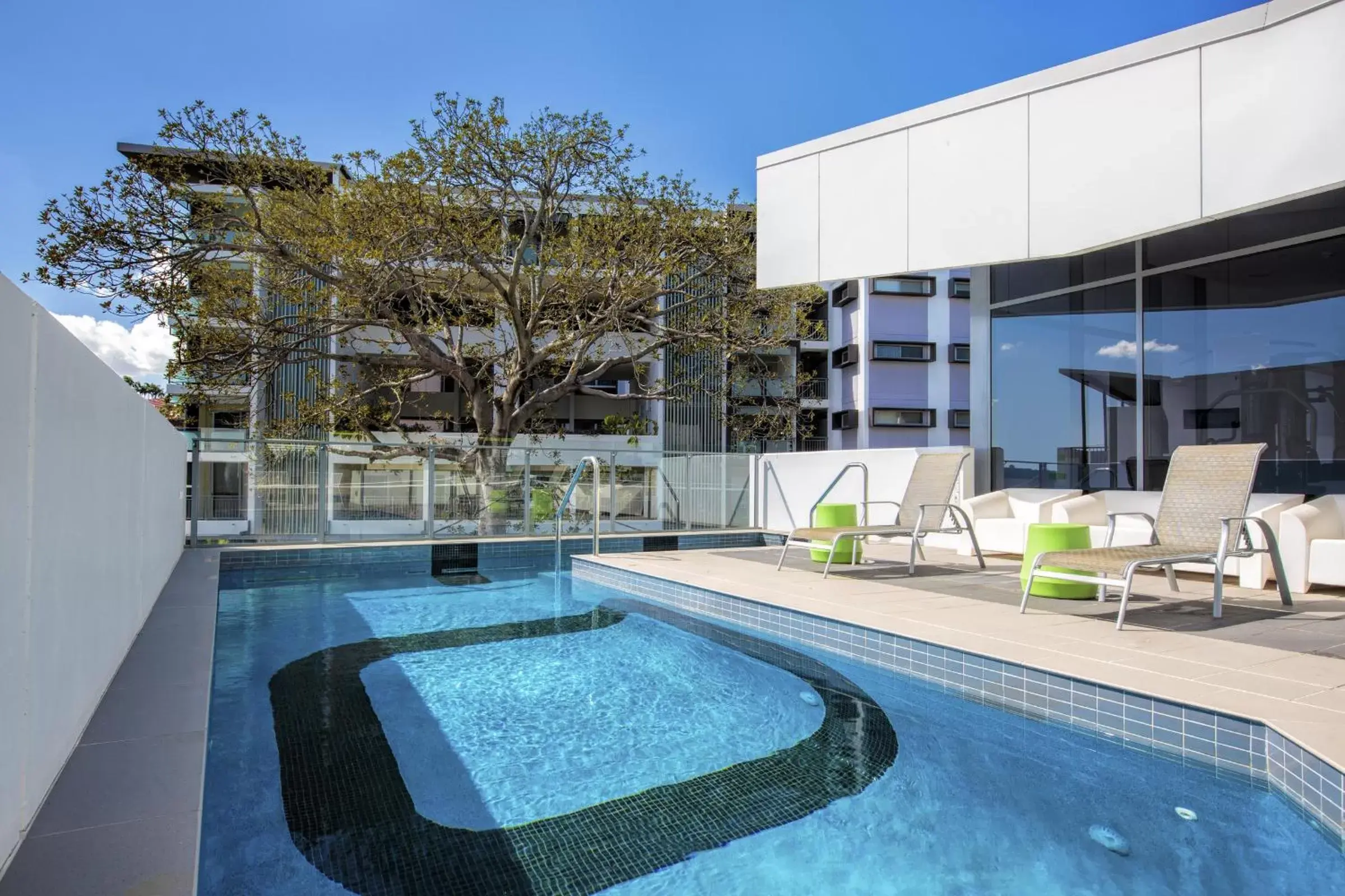 Swimming pool in Code Apartments Swimming pool in Code Apartments