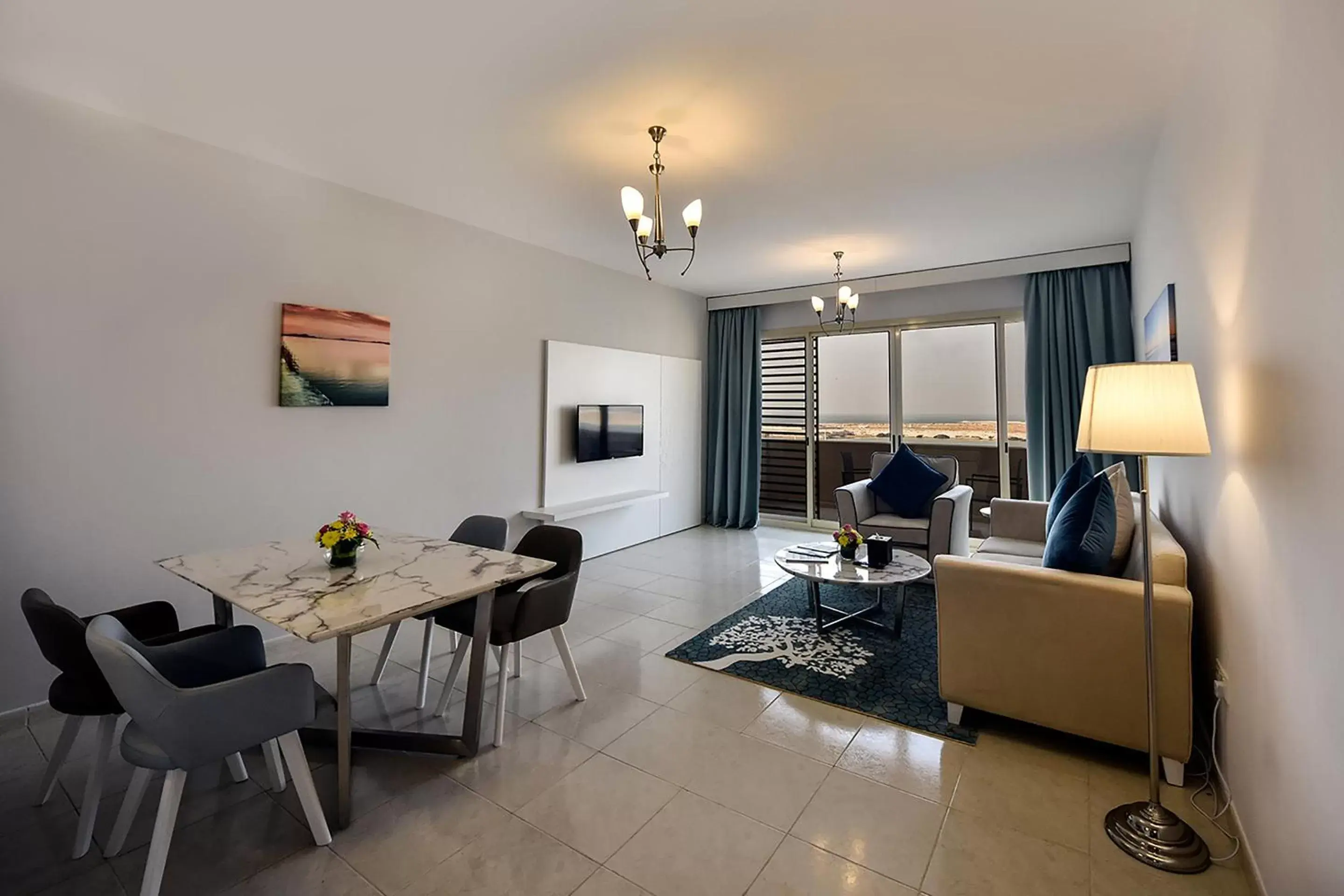 Living room, Dining Area in Jannah Hotel Apartments & Villas
