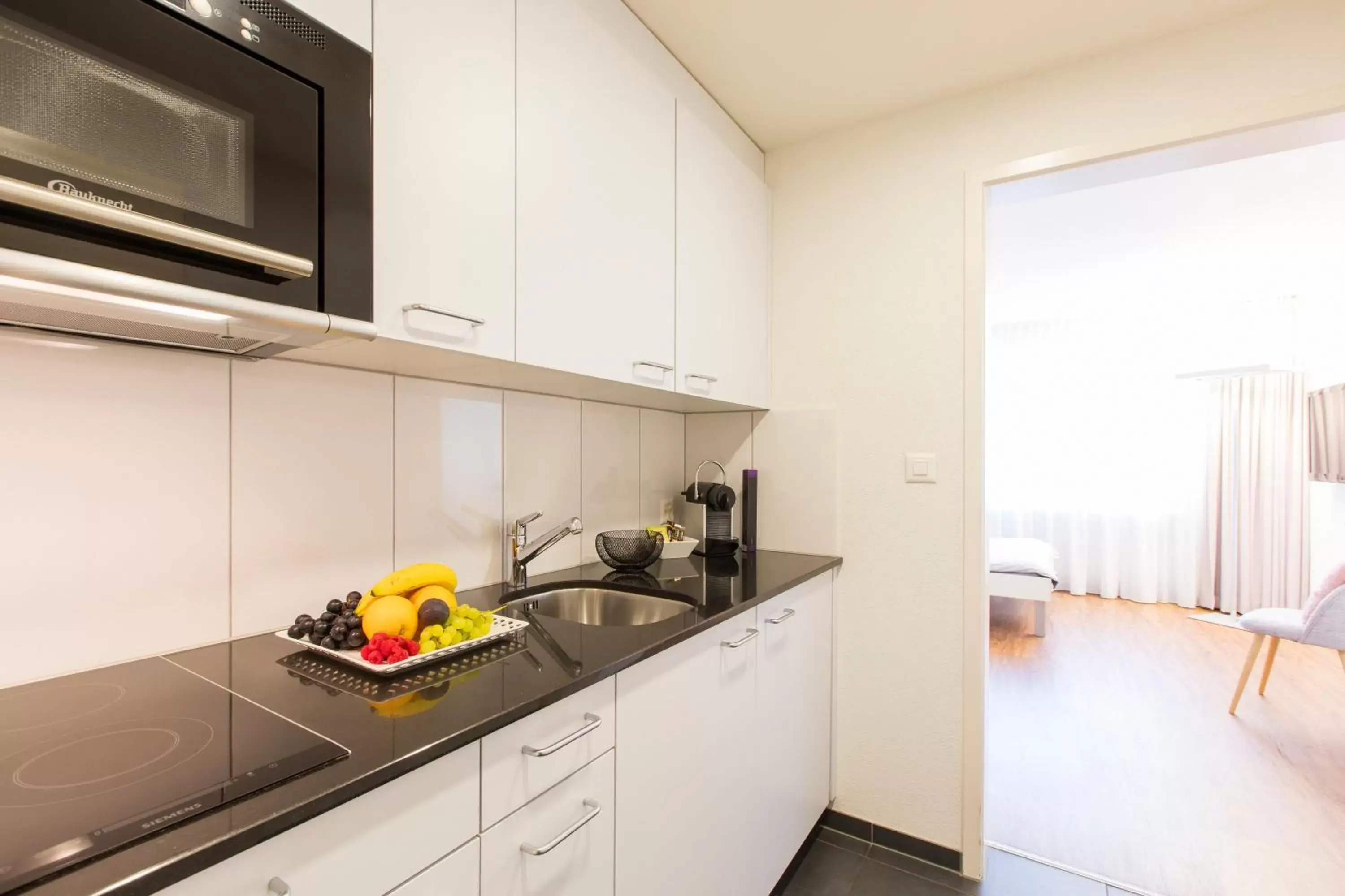 Kitchen or kitchenette, Kitchen/Kitchenette in Apartmenthaus zum Trillen Basel City Center