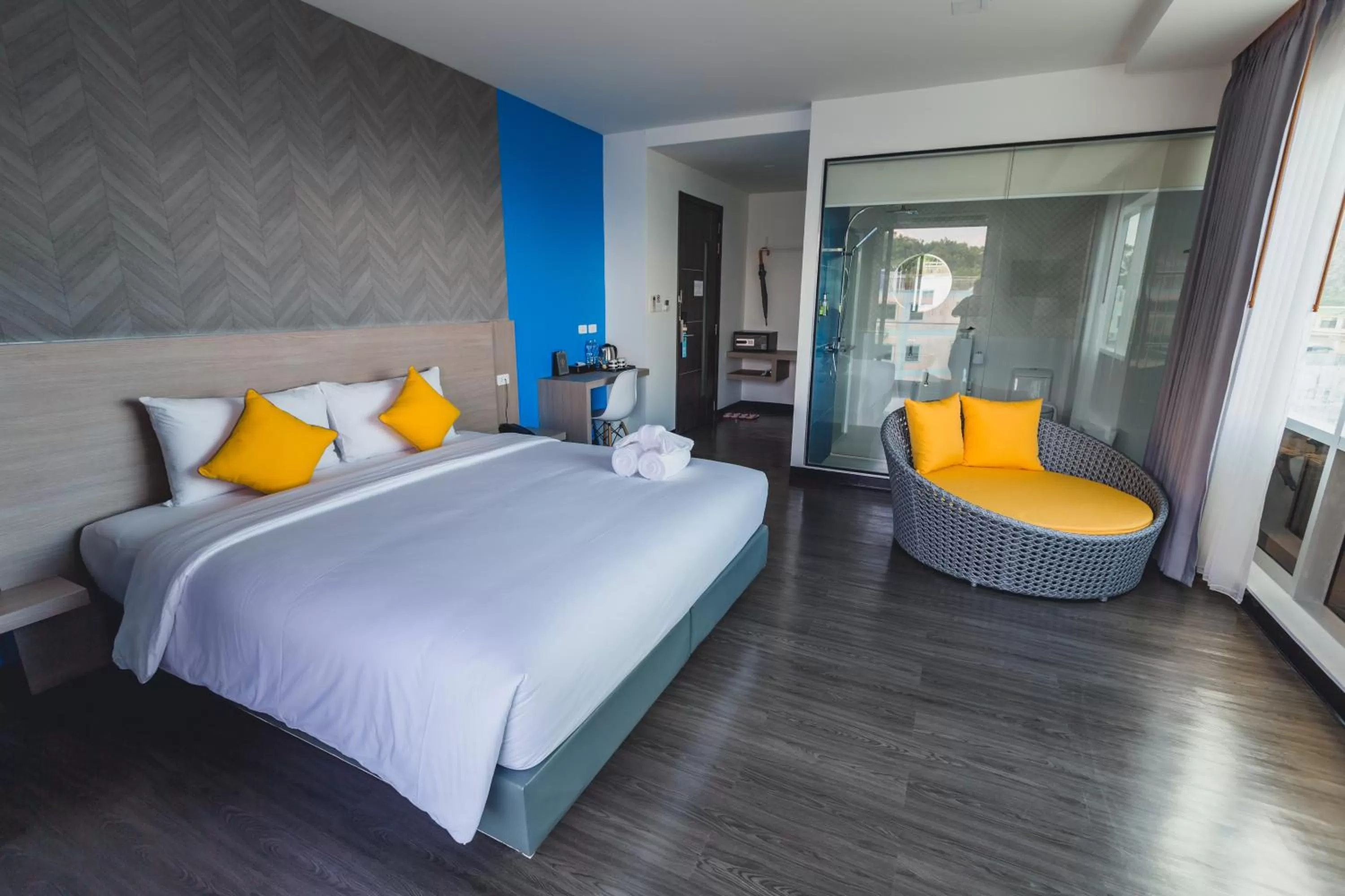 Bed in Wake Up Aonang Hotel