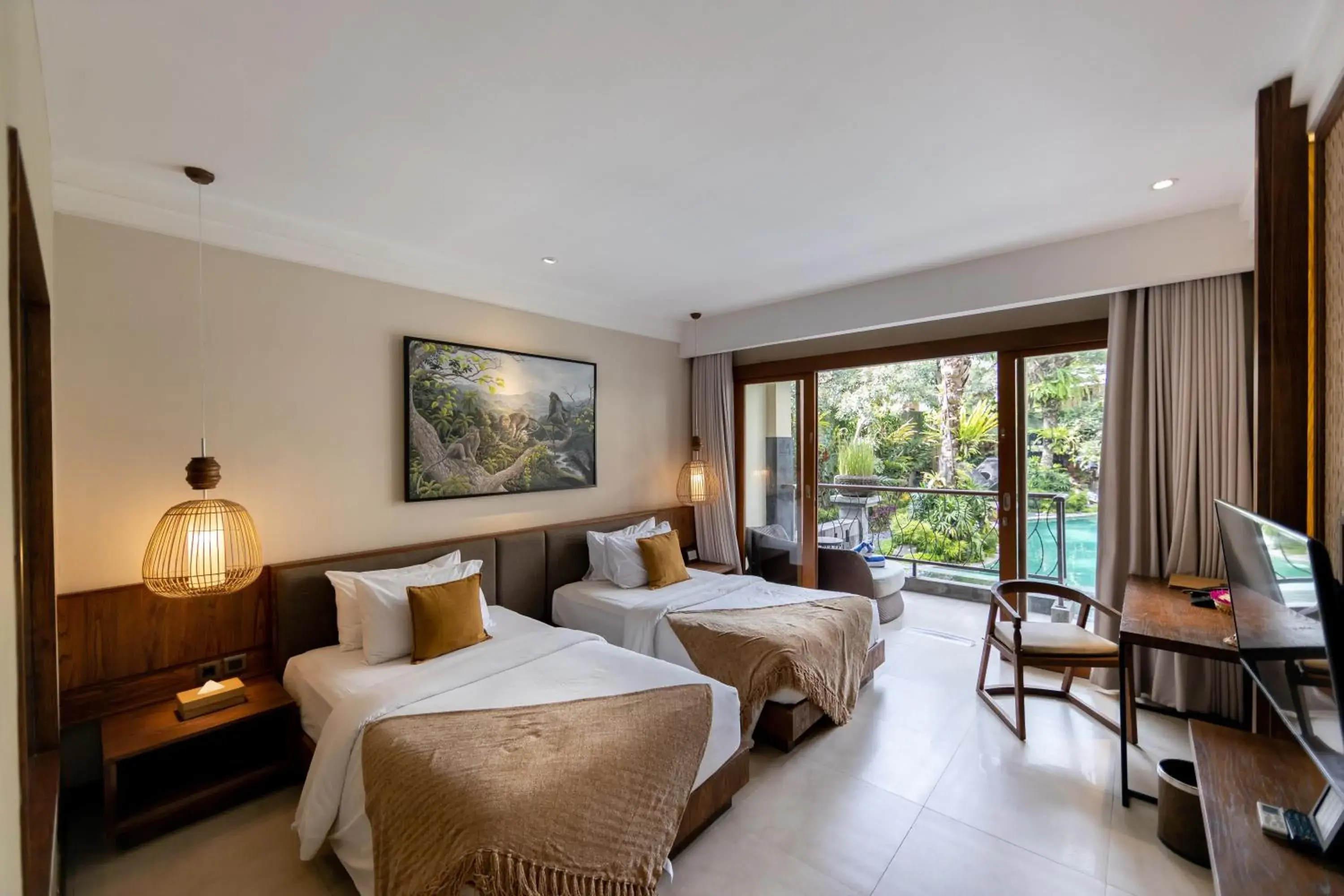 Bedroom in Anumana Ubud Hotel