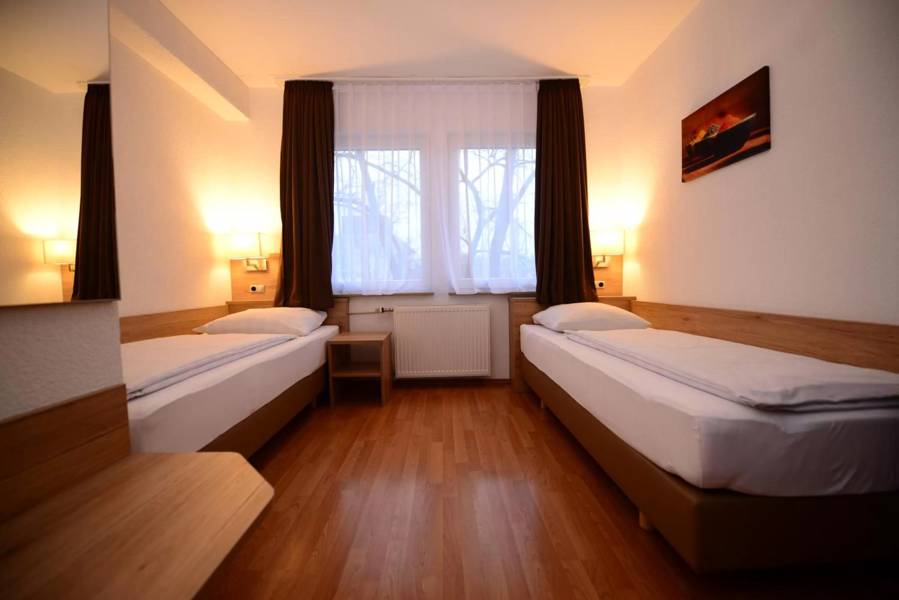 Bed in Hotel Linde Stuttgart