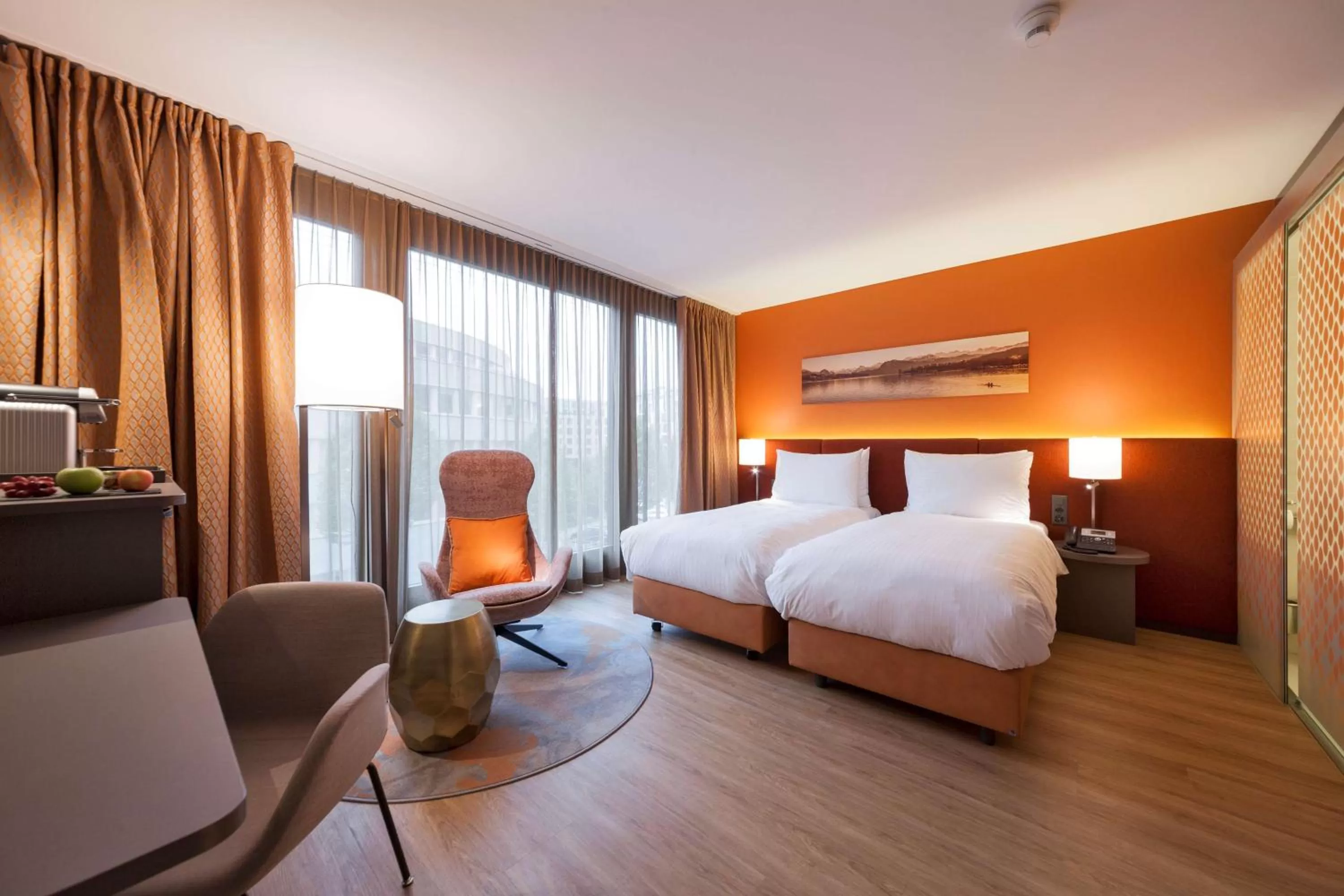 Photo of the whole room, Bed in Radisson Blu Hotel, Lucerne