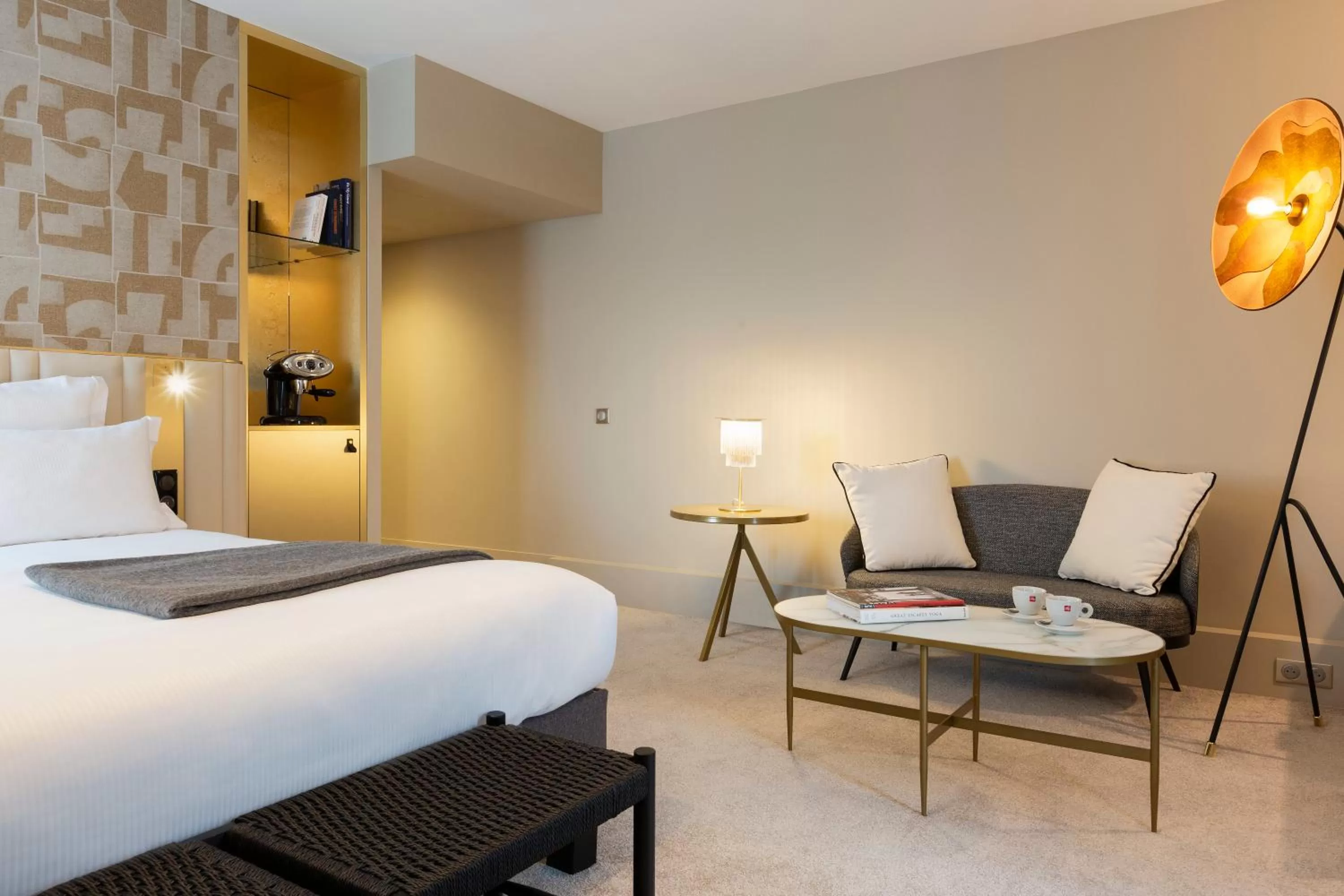 Bedroom, Bed in Le Saint Gervais Hotel & Spa Handwritten Collection