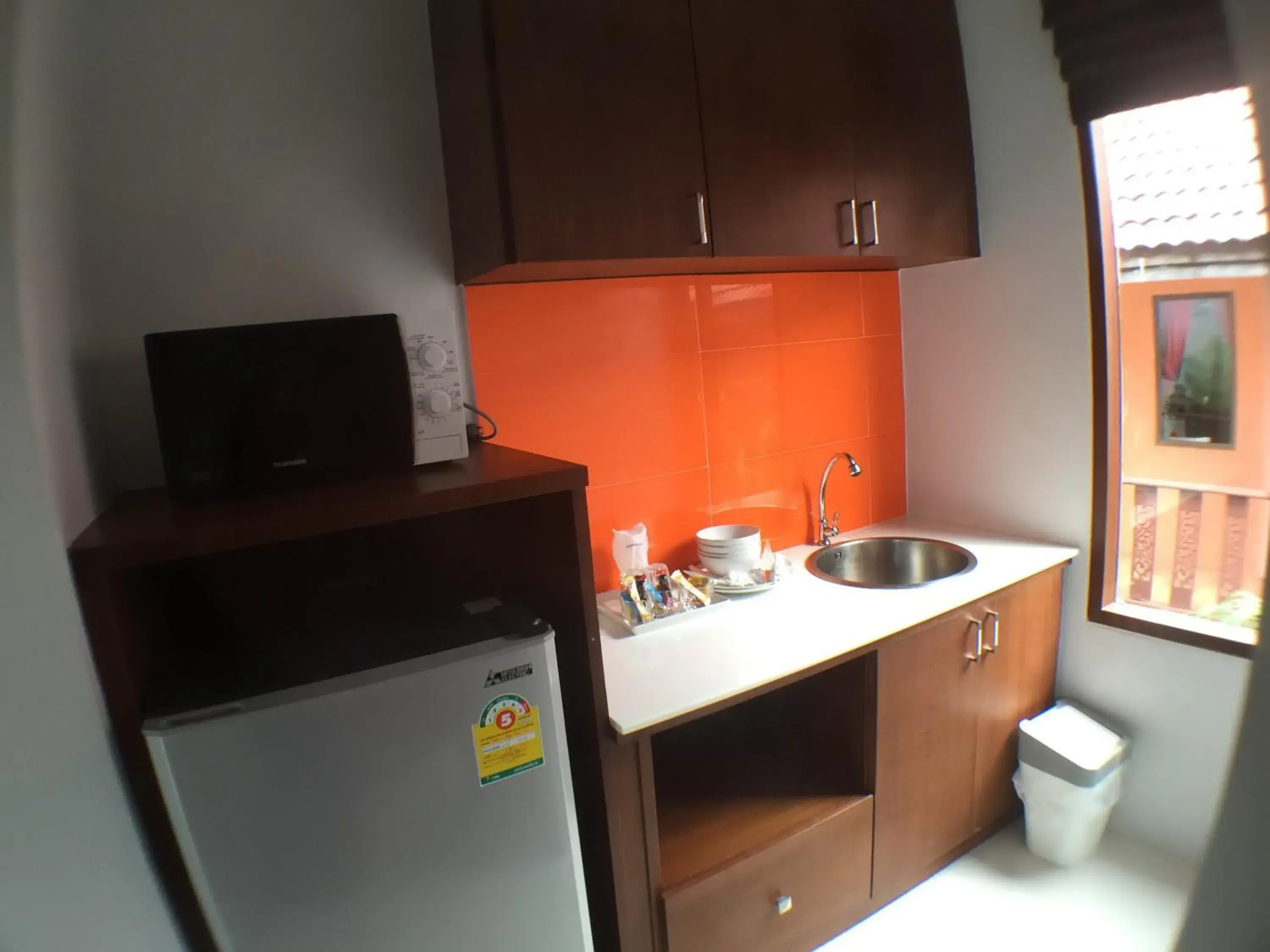 Kitchen or kitchenette, Kitchen/Kitchenette in Lanta Intanin Resort - SHA Extra Plus