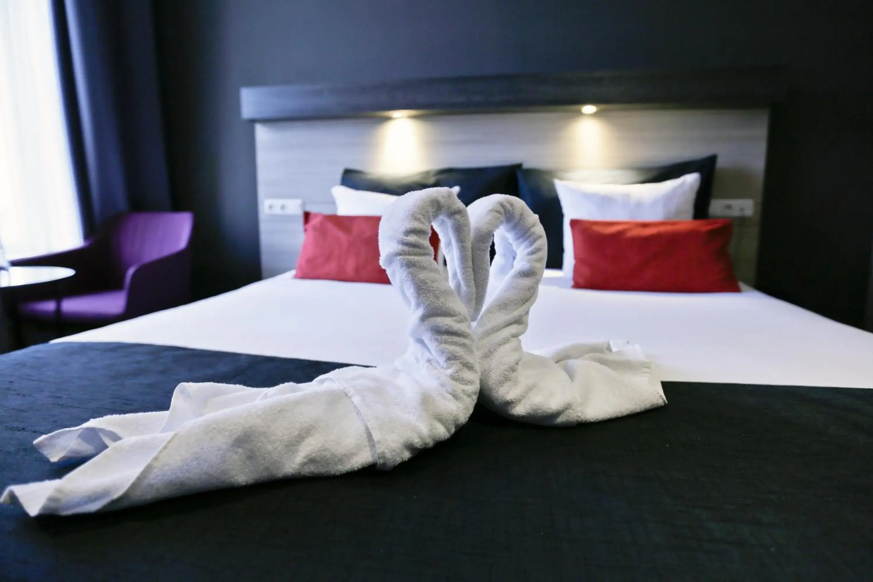 Bed in City Hotel Amsterdam