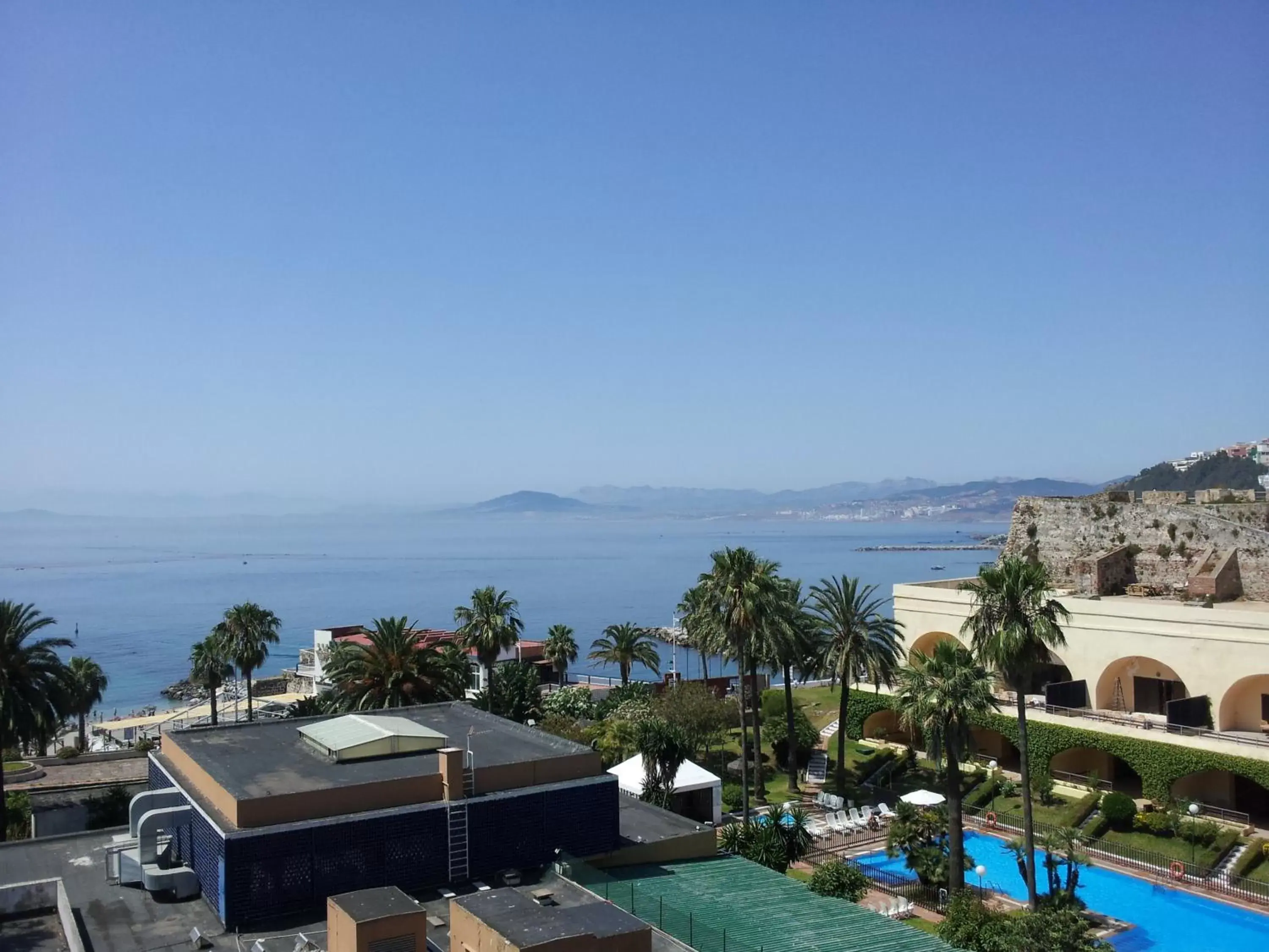 View (from property/room), Pool View in Parador de Ceuta