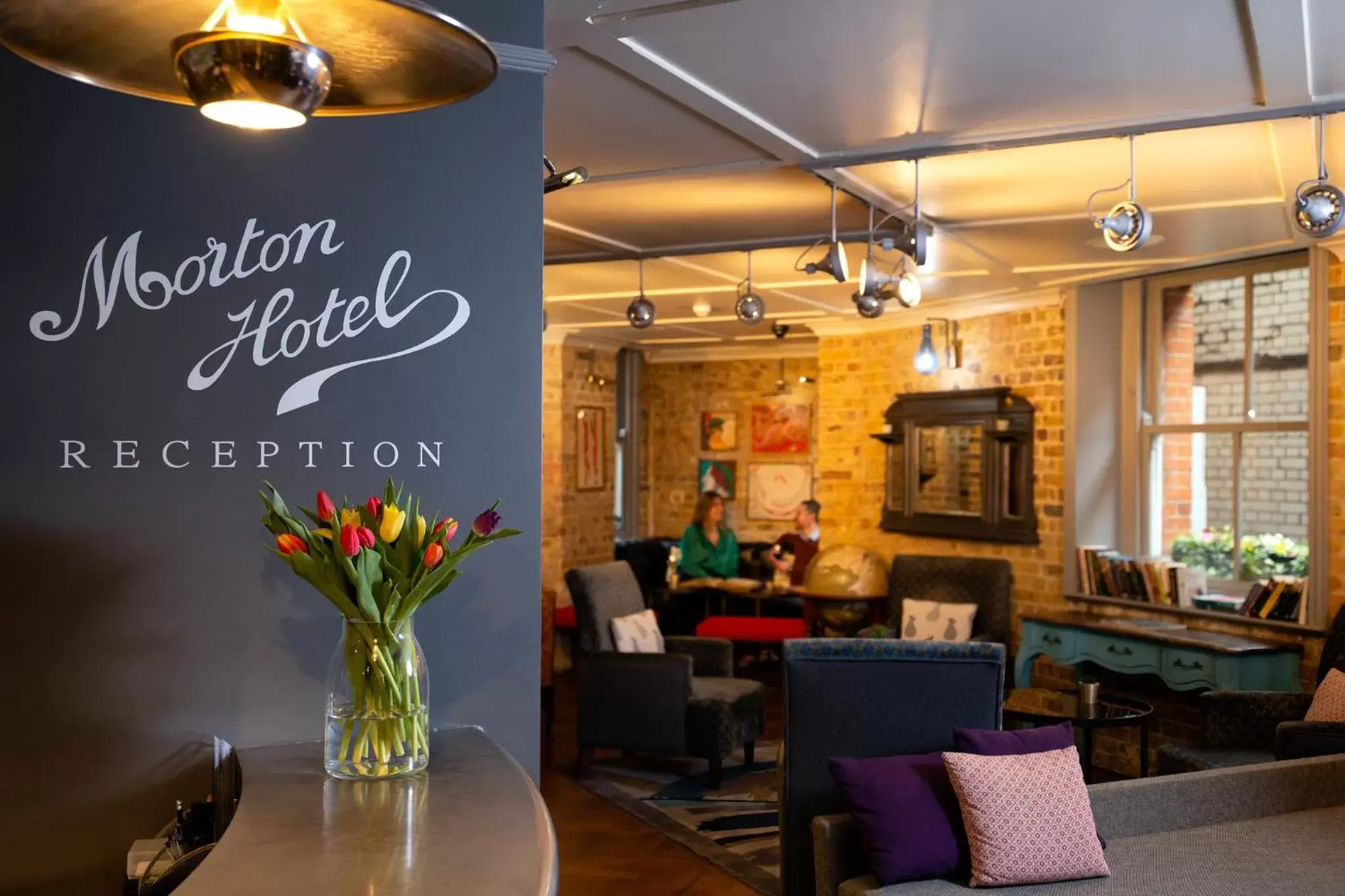 Lobby or reception, Restaurant/Places to Eat in Morton Hotel
