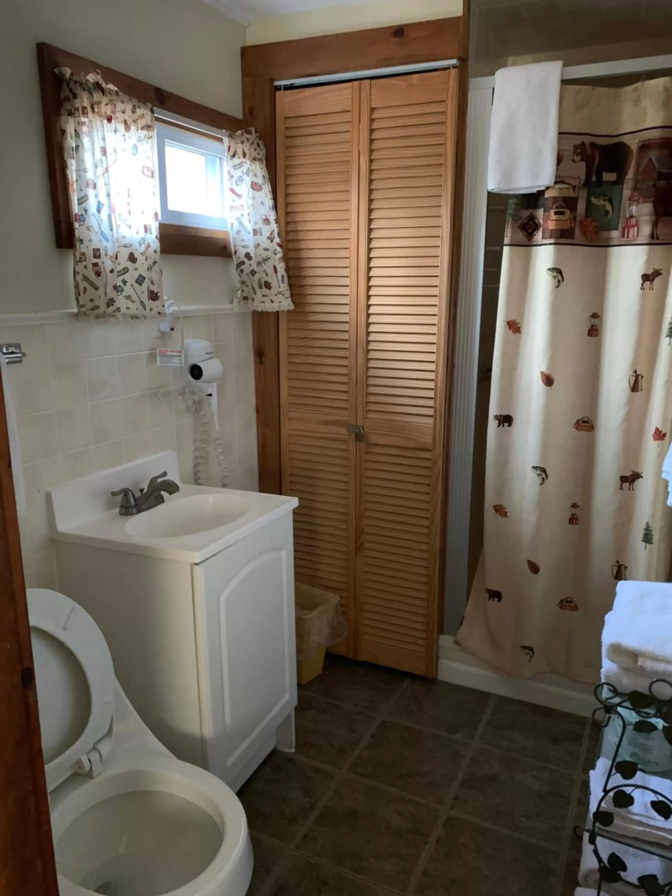 Bathroom in carrollmotel and cottages