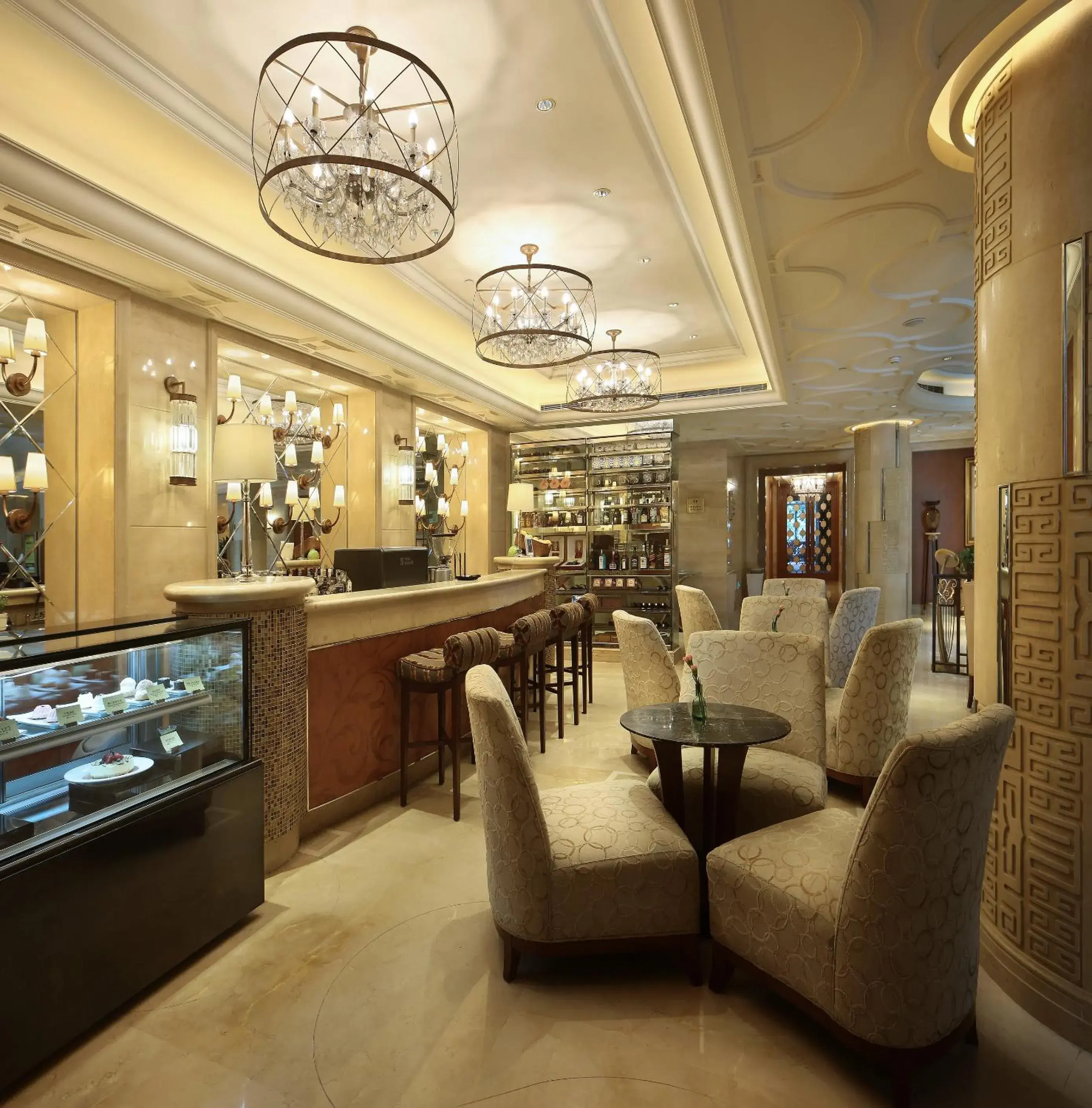 Lobby or reception, Lounge/Bar in Shanghai Dongjiao State Guest Hotel