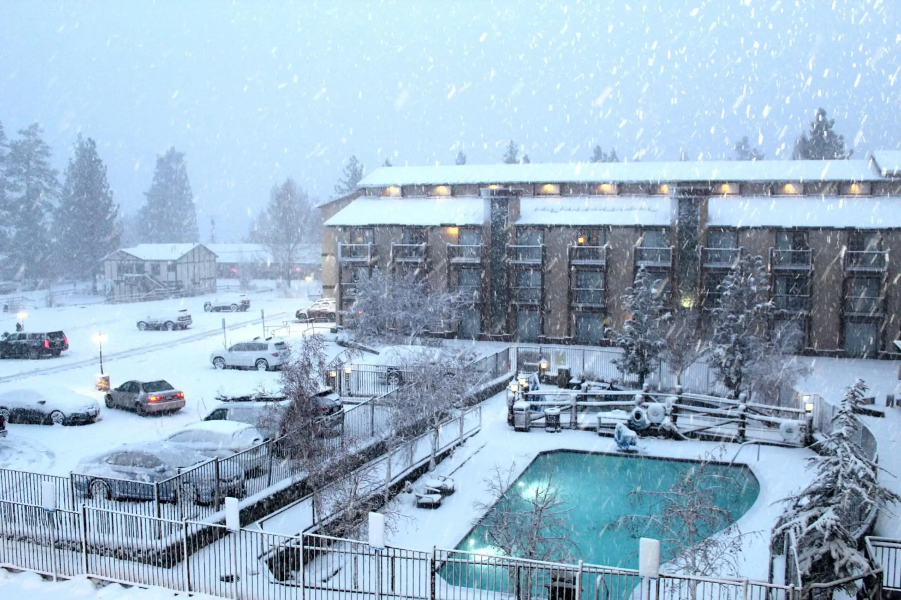 Property building, Winter in Holiday Inn Resort The Lodge at Big Bear Lake, an IHG Hotel