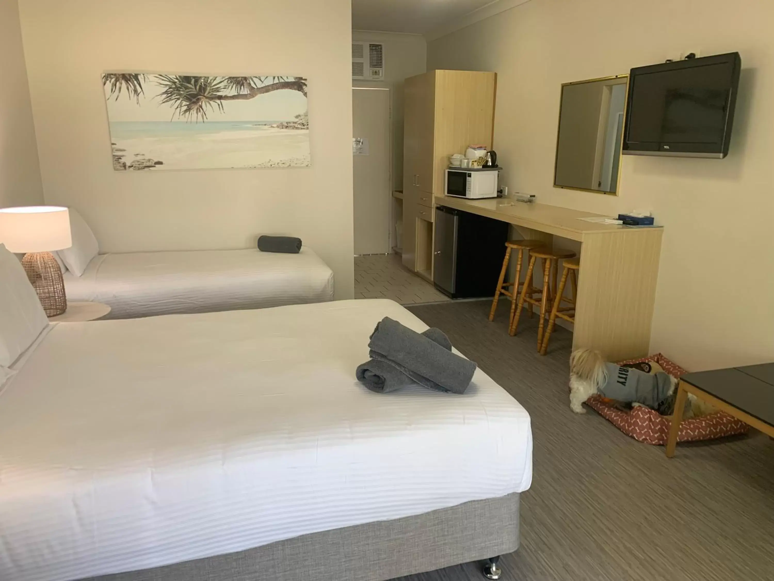 Bed in Woolgoolga Coast Motel