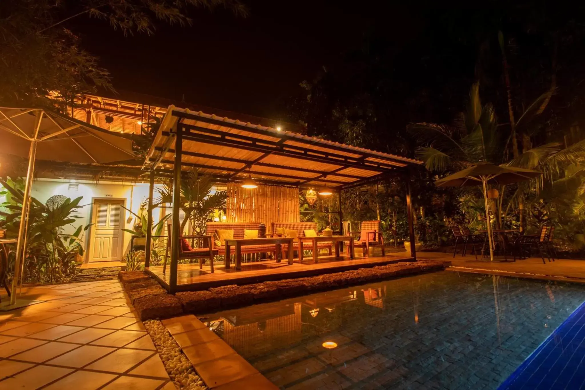 Patio, Swimming Pool in TARA LODGE Haven of peace