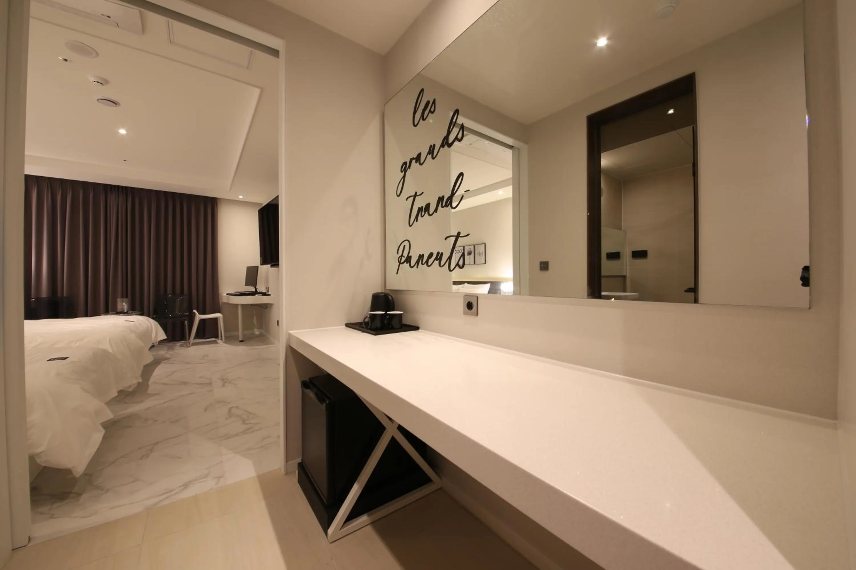 Bed in Zam101 Hotel Gimhae