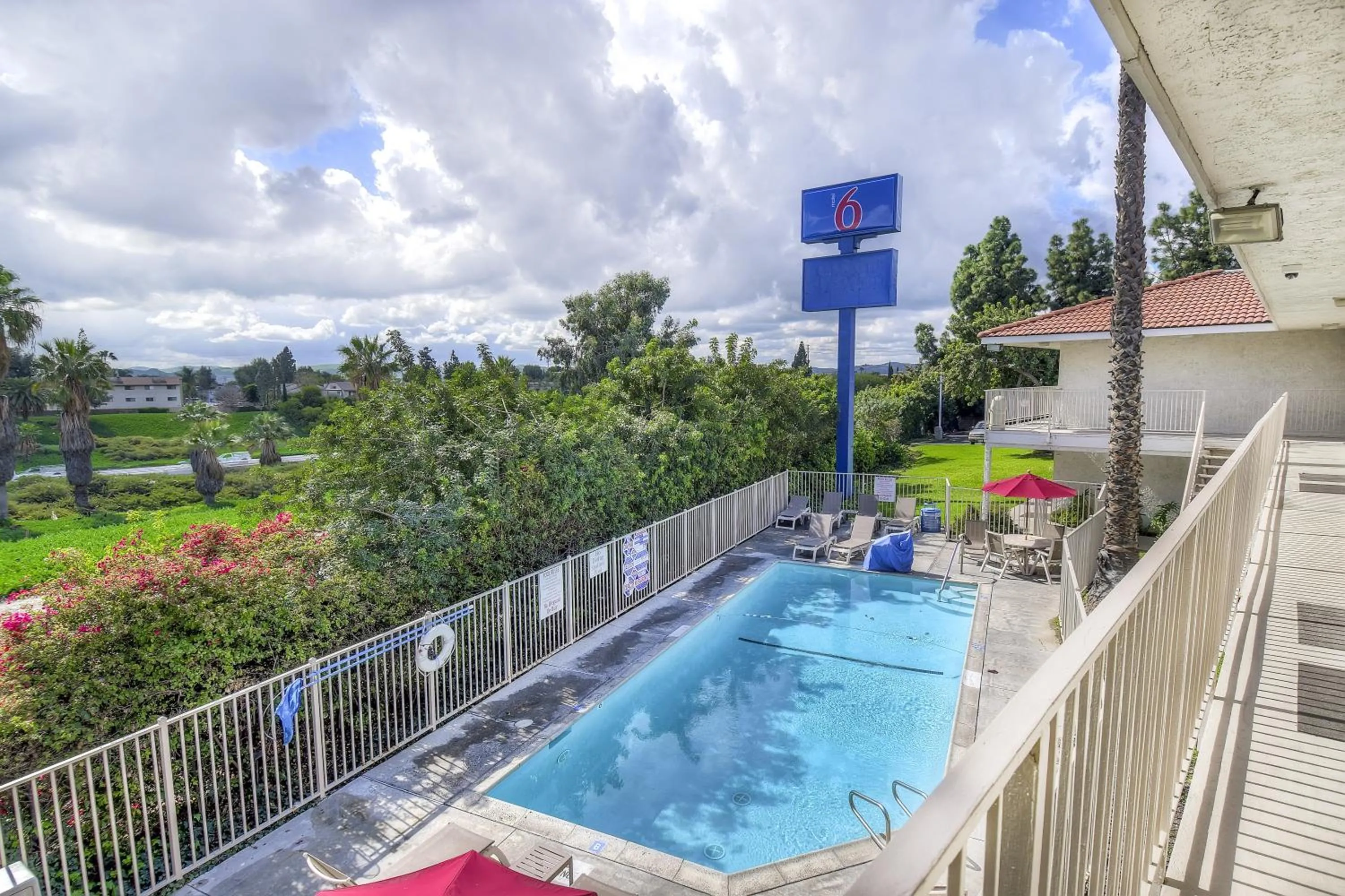 Swimming pool in Motel 6-Chino, CA - Los Angeles Area