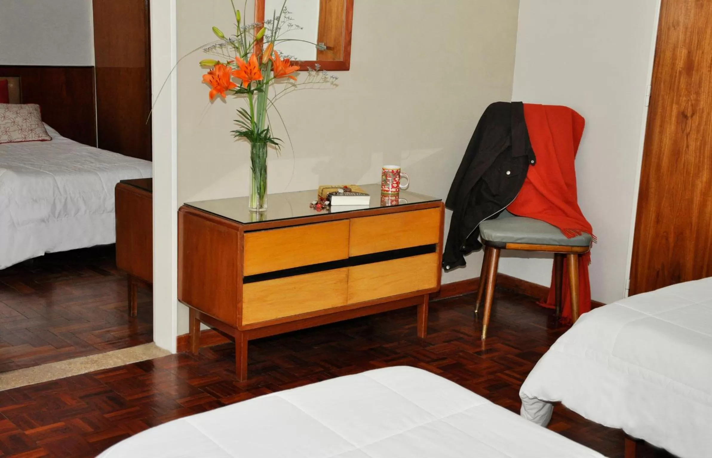 Decorative detail, Bed in Petit Recoleta Suites
