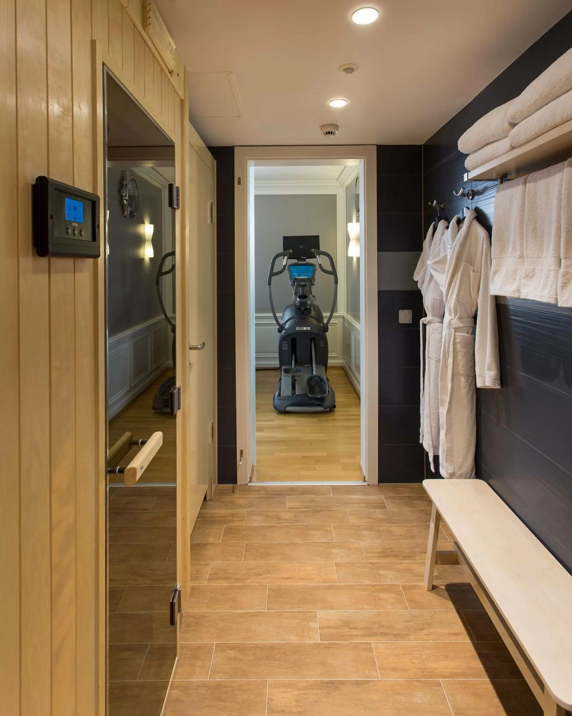 Sauna in Mövenpick Hotel Geneva