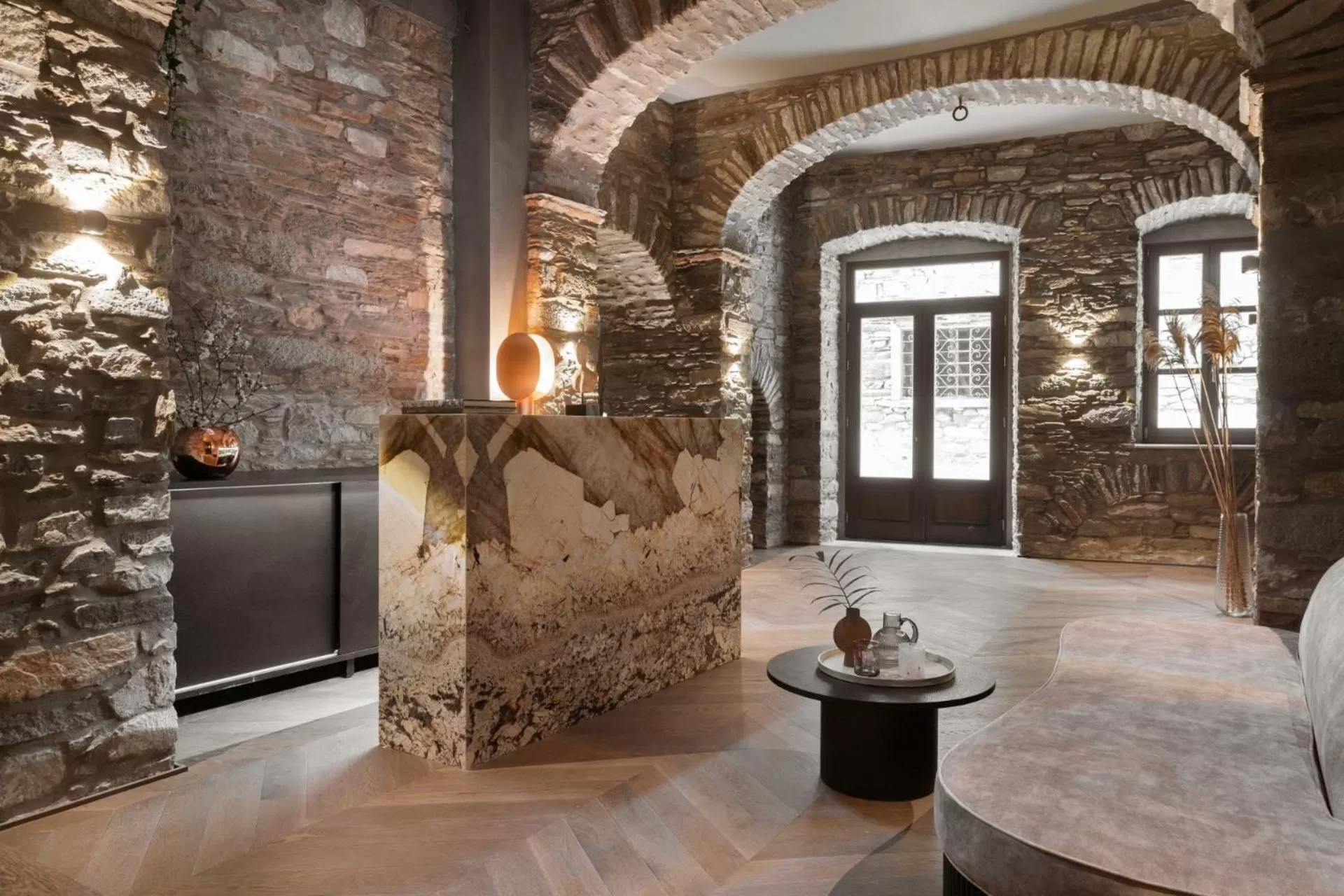 Lobby or reception in Castro Hotel Syros