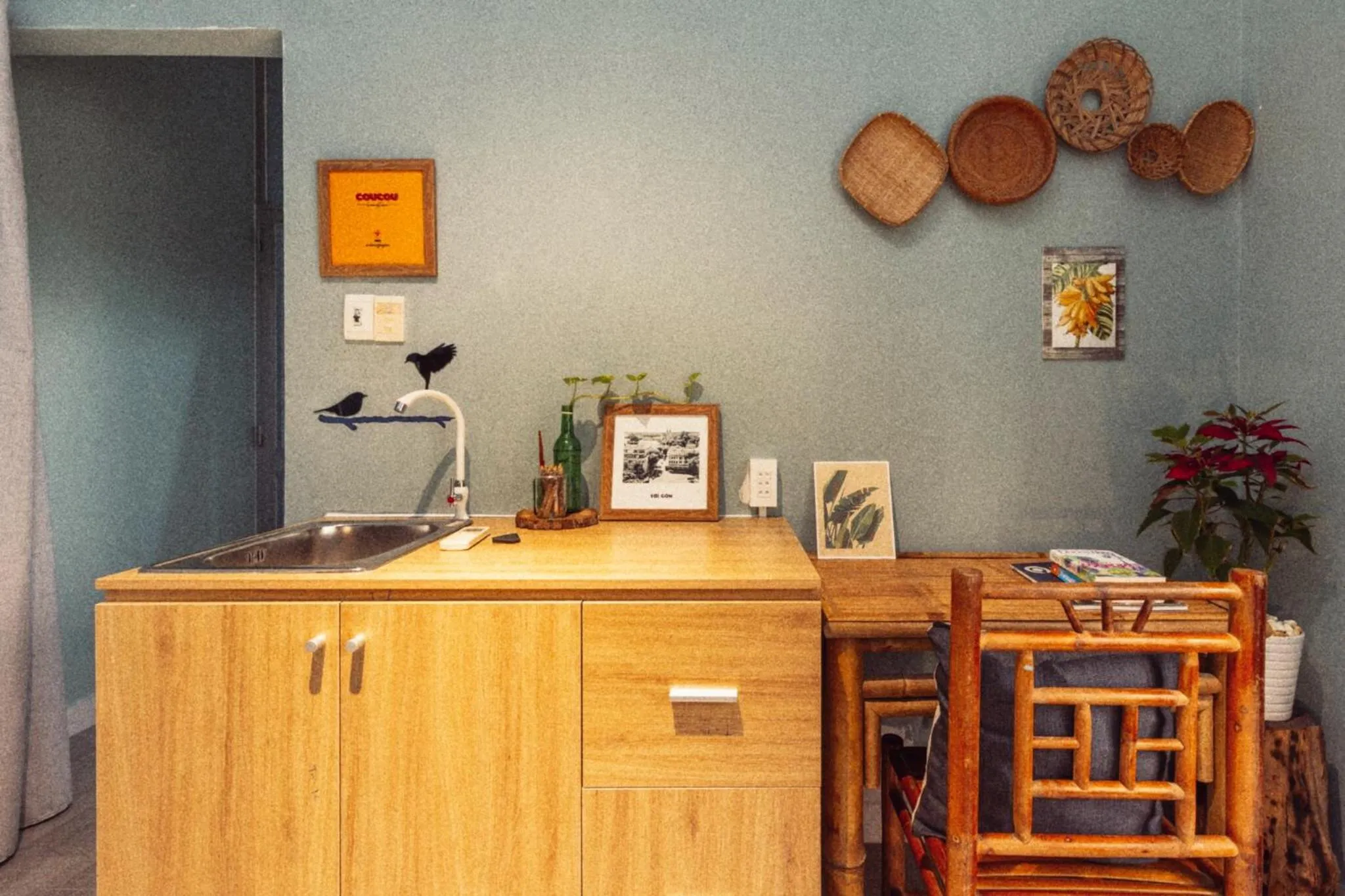 Kitchen or kitchenette in Coucou Homestead I - Homestay & Dorm District 1