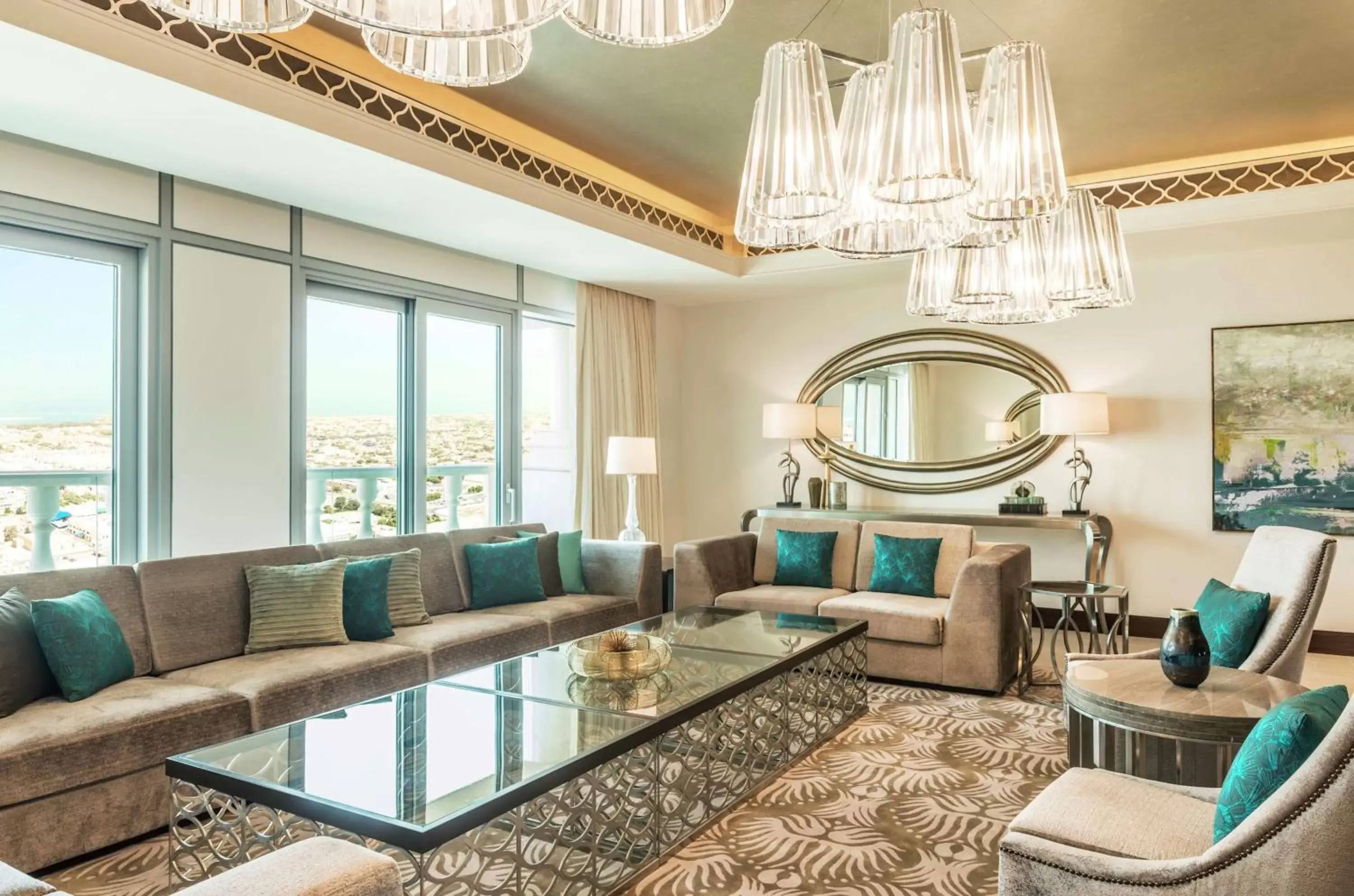 Living room, Seating Area in Hilton Dubai Al Habtoor City