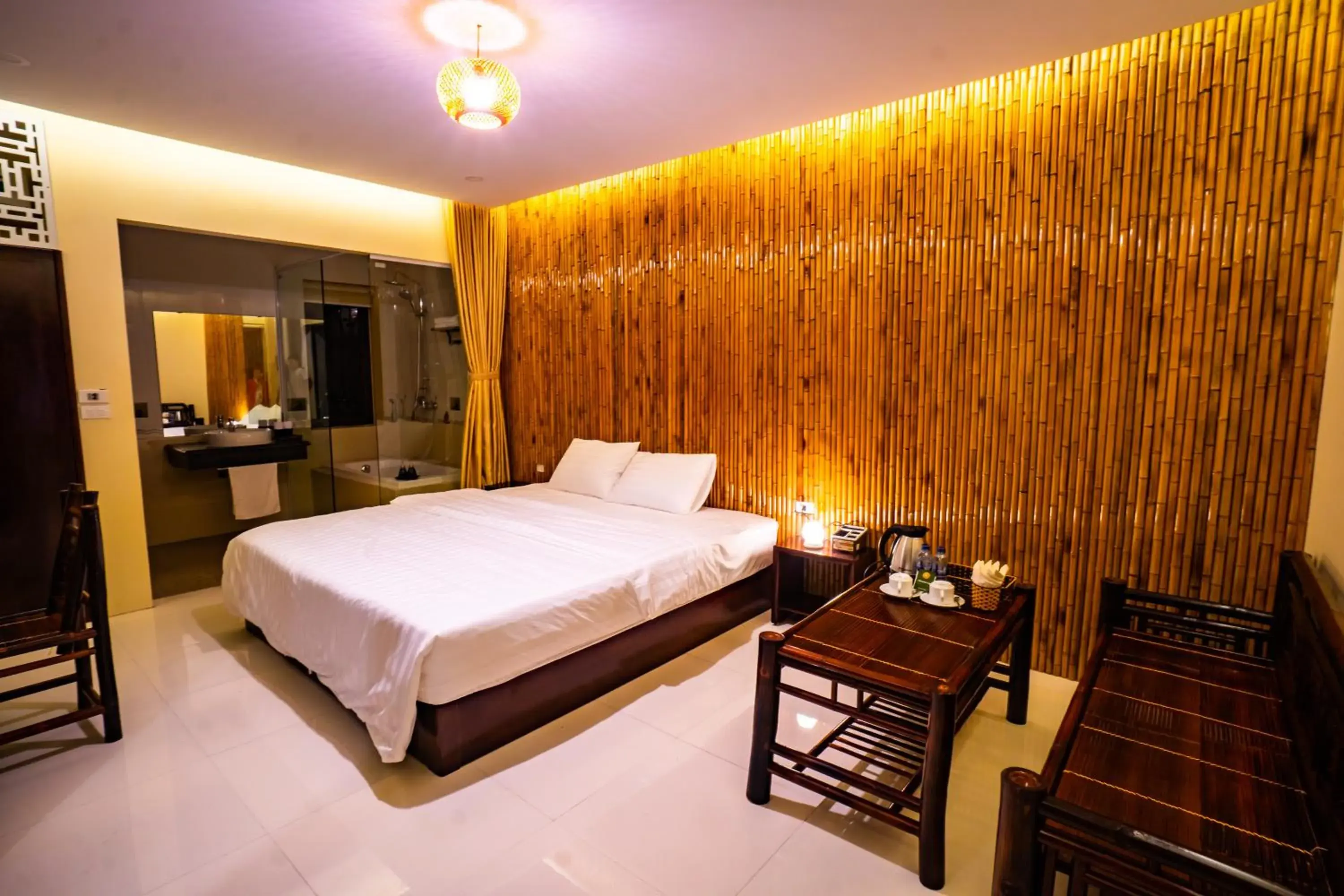 Bed in Trang An Retreat