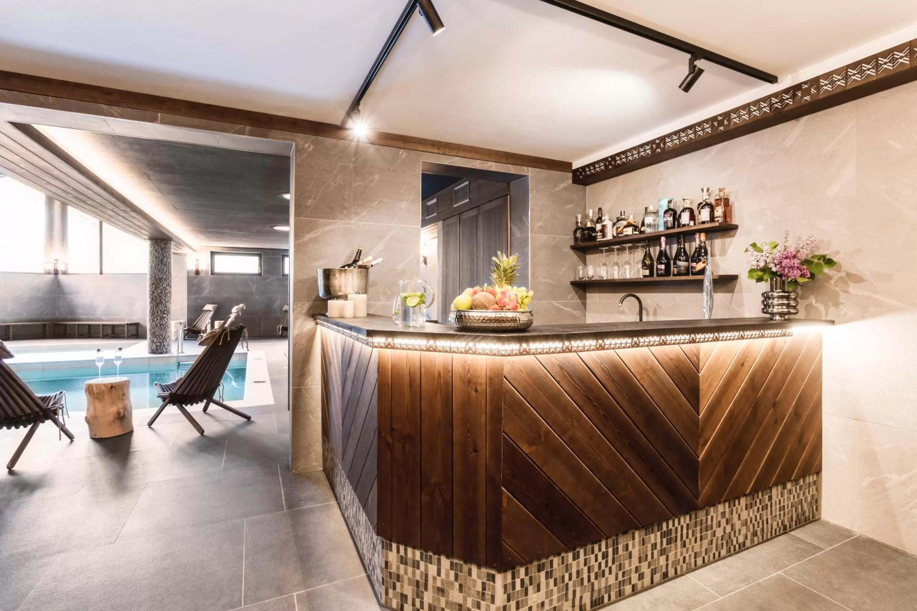 Swimming pool in ARIETES MARMONT Resort