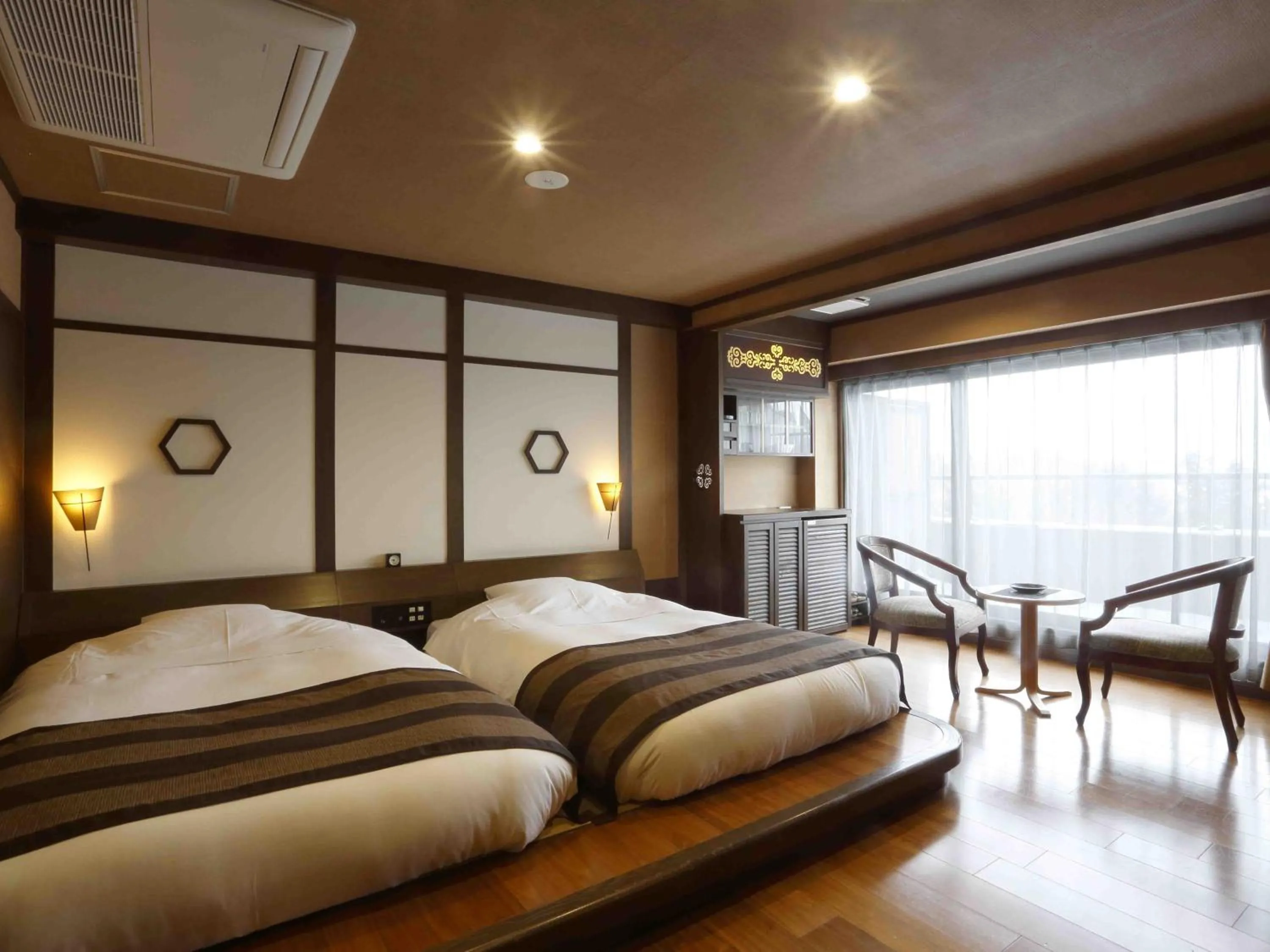 Photo of the whole room, Bed in Hokuten no Oka Abashiriko Tsuruga Resort
