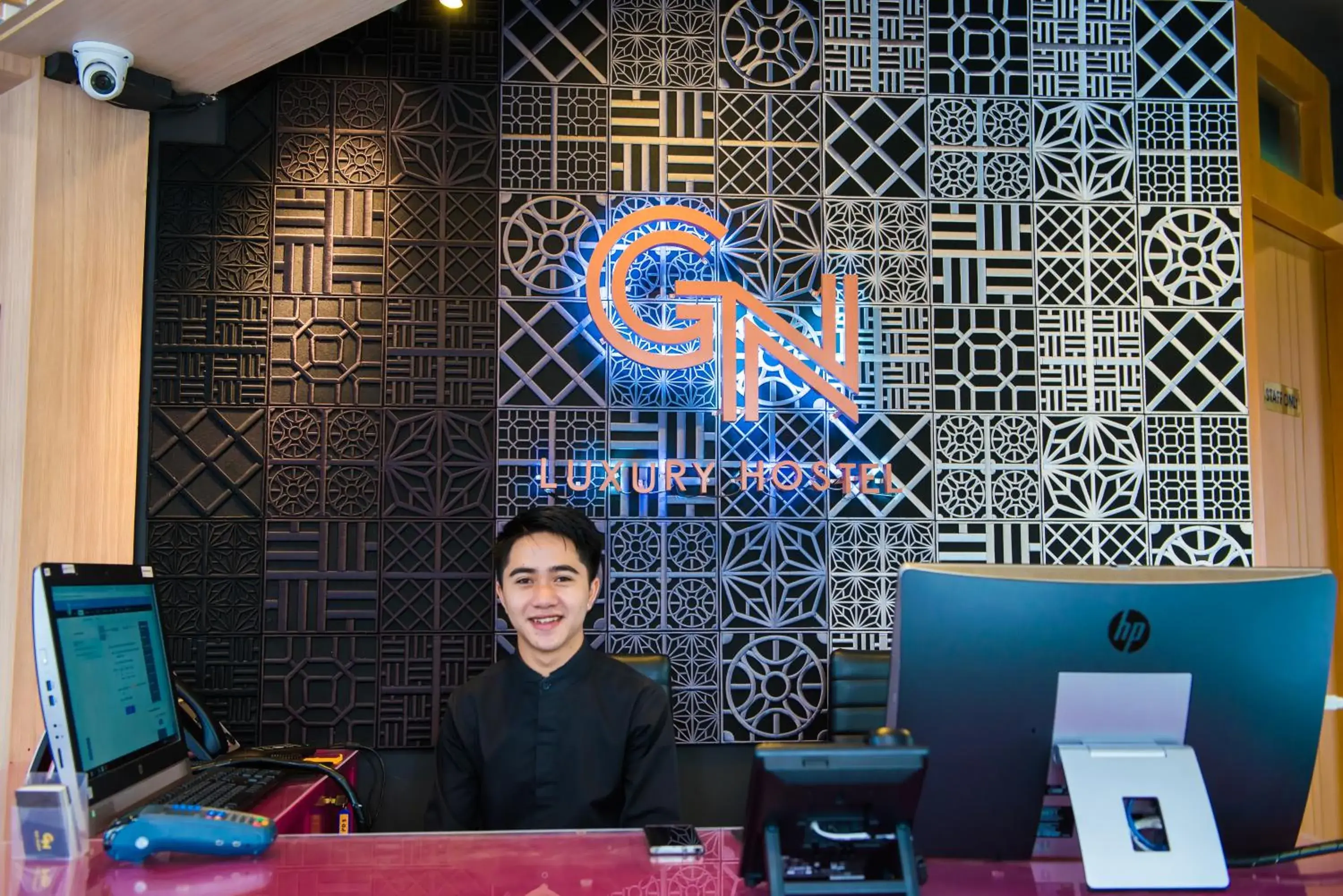Staff in GN Luxury Hostel