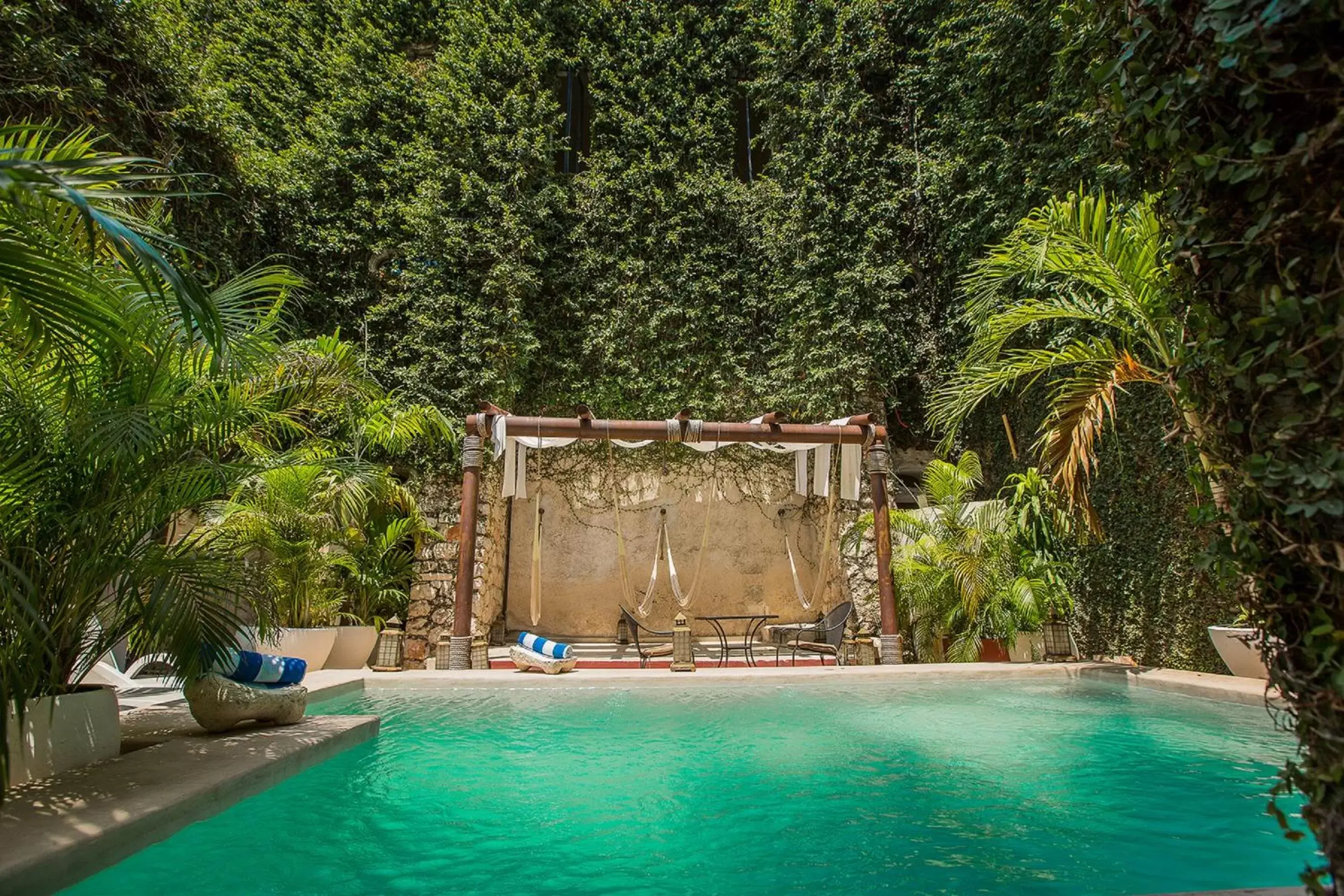 Patio, Swimming Pool in Piedra de Agua Merida