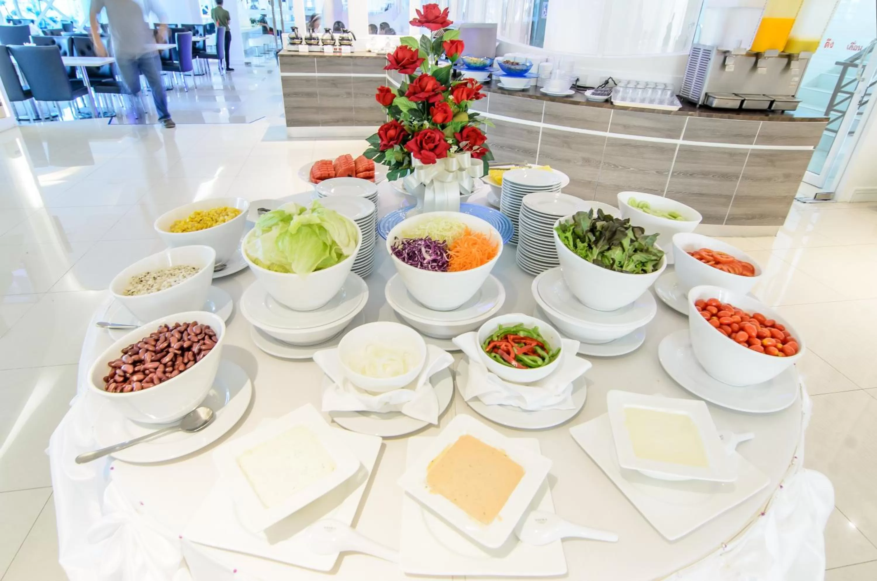 American breakfast in The Paradiso JK Design Hotel