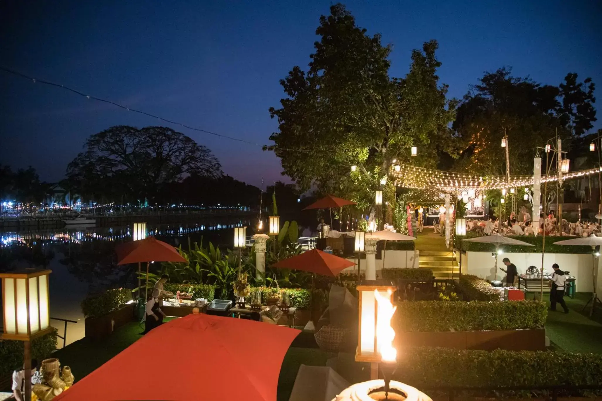 Night, Pool View in RatiLanna Riverside Spa Resort