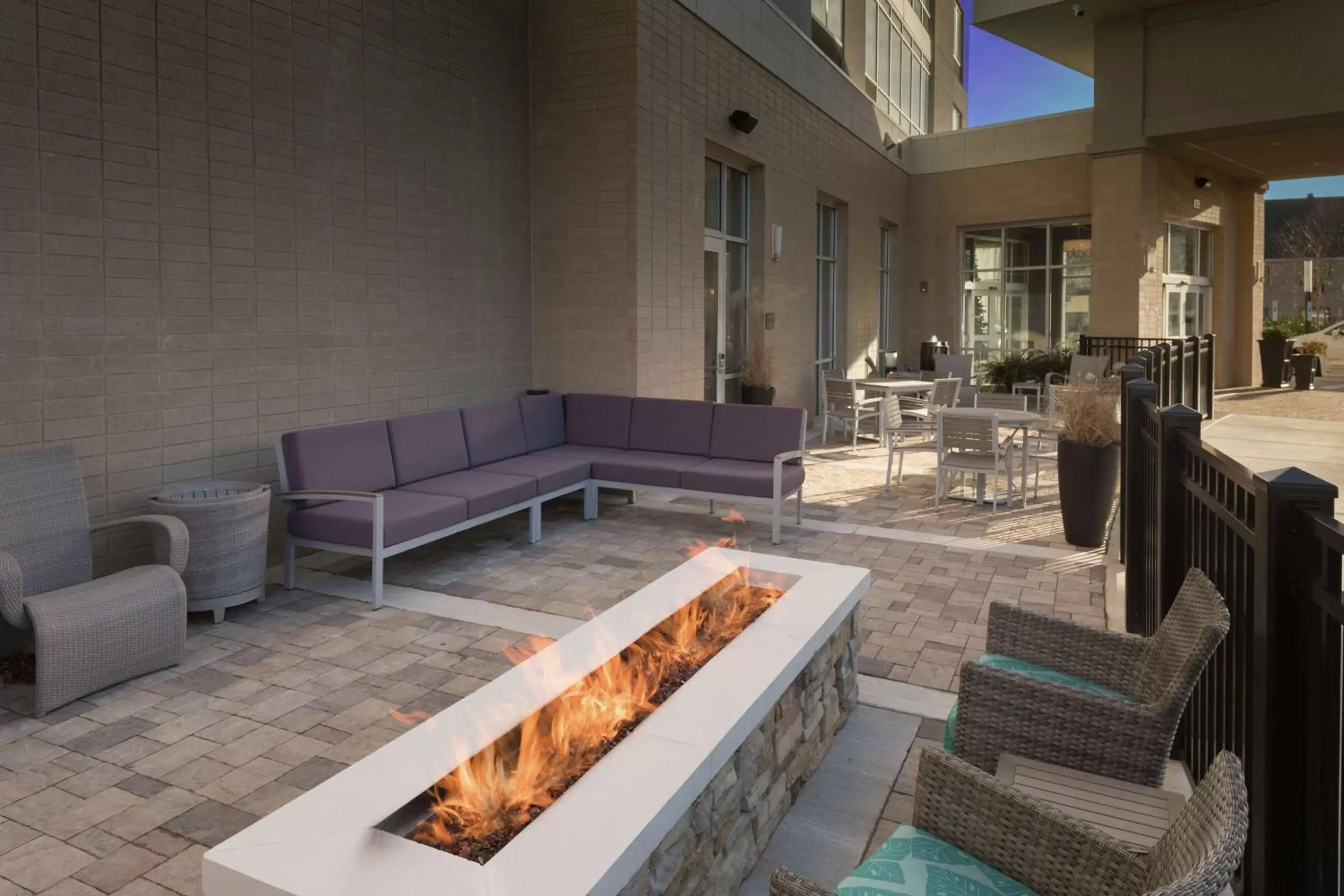 Patio in Hampton Inn & Suites Asheville Biltmore Area