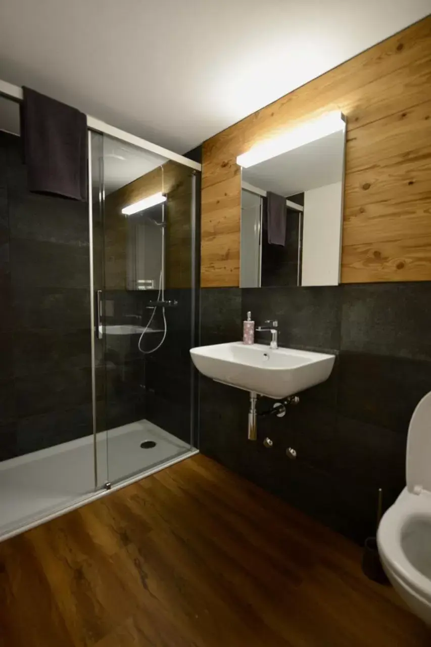 Shower, Bathroom in Berggasthaus Eggberge