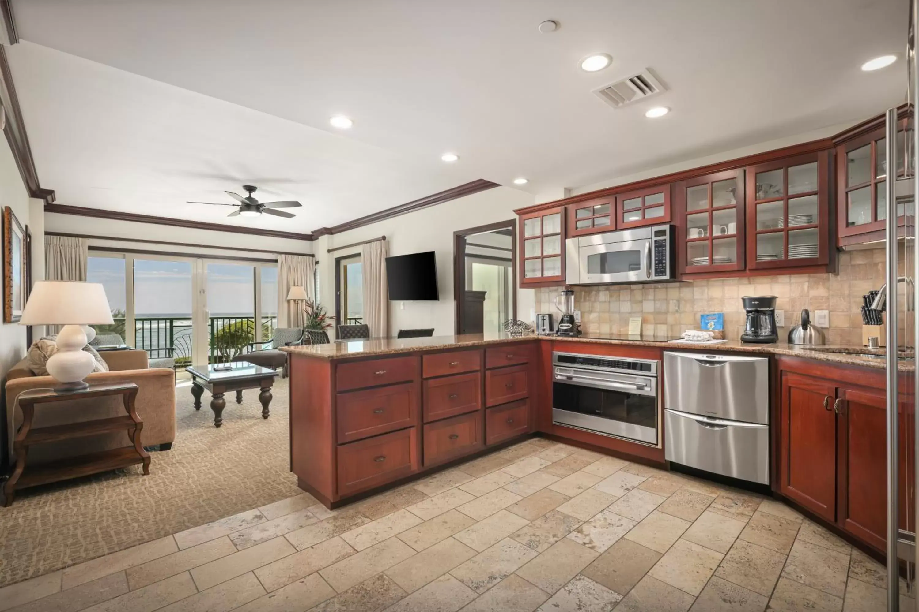 Kitchen or kitchenette, Kitchen/Kitchenette in Waipouli Beach Resort & Spa Kauai By Outrigger