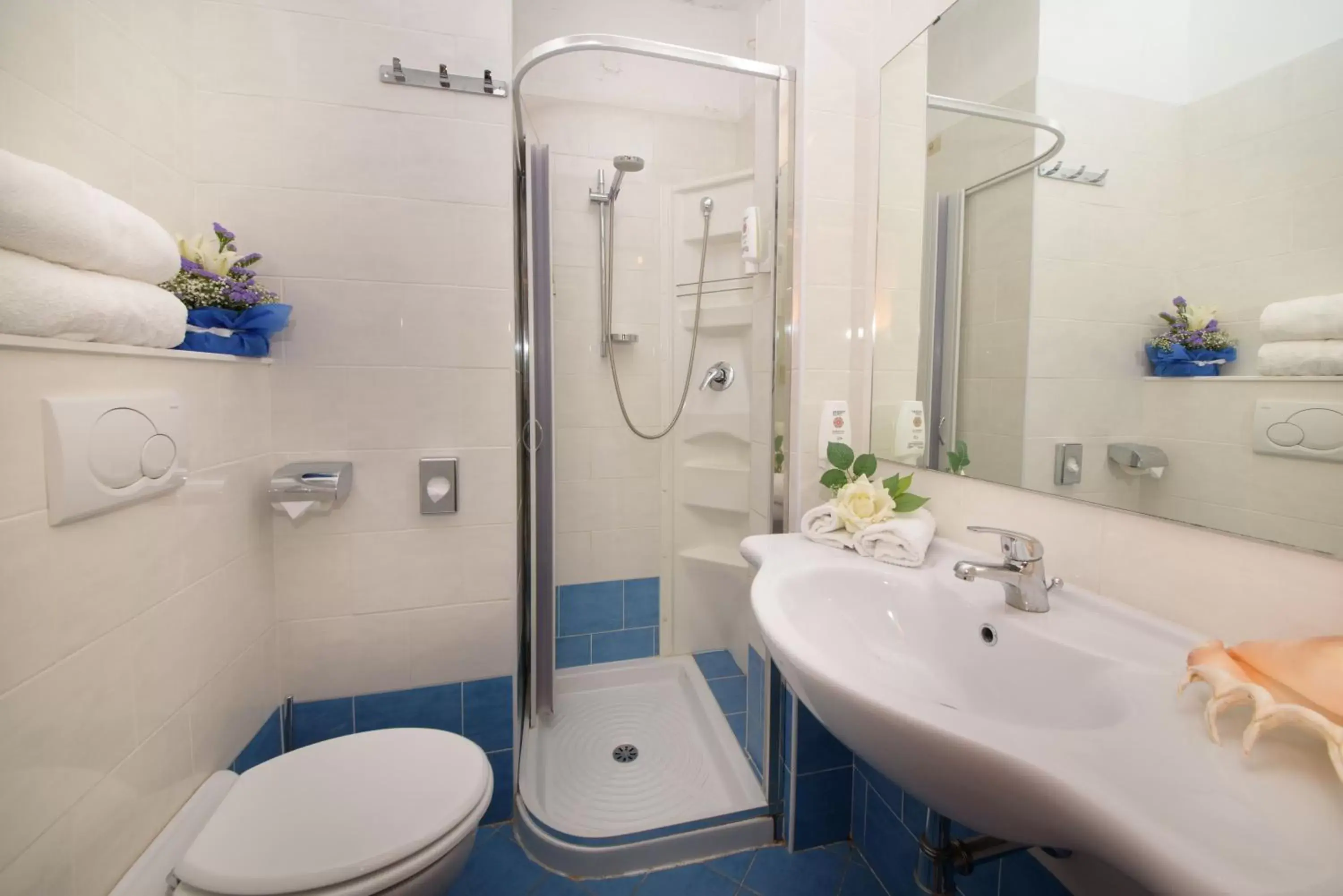 Shower, Bathroom in Hotel Ristorante La Marina Mhotelsgroup