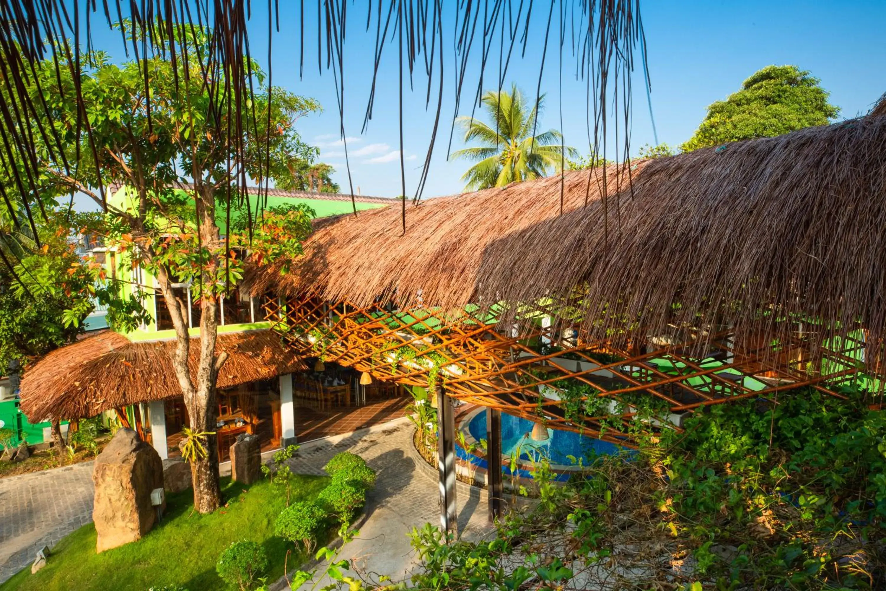 Spring, Pool View in Bamboo Resort Phu Quoc