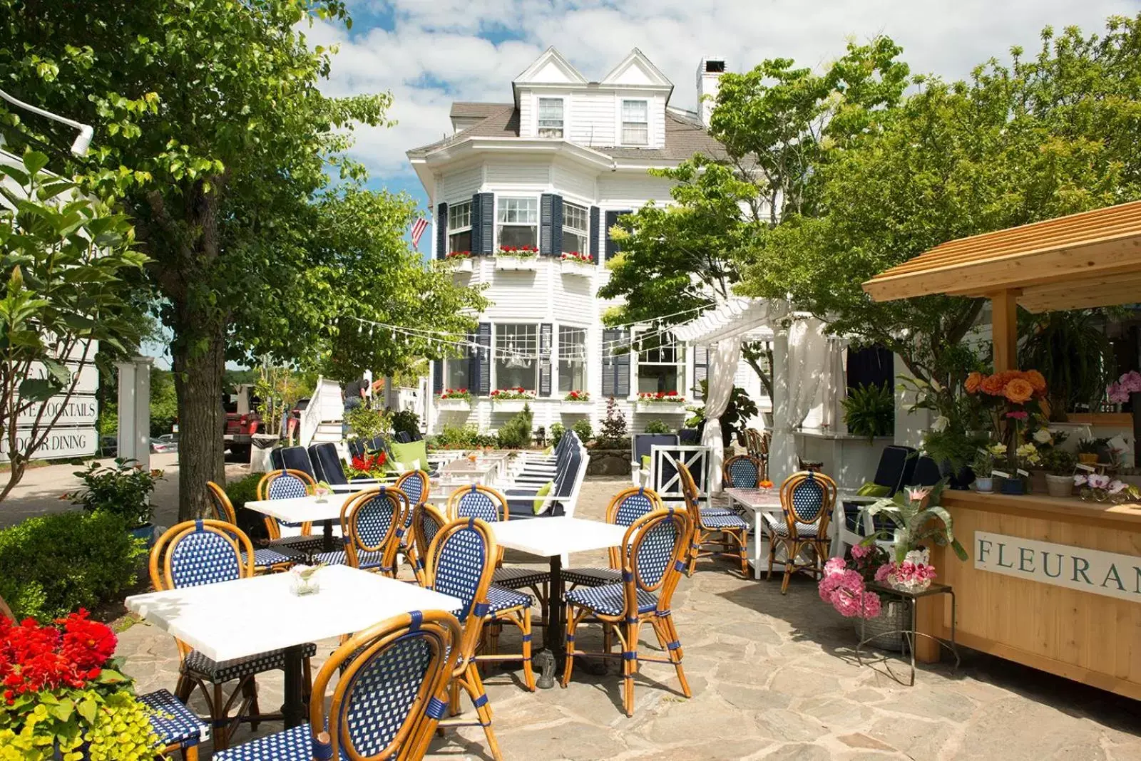 Patio, Restaurant/Places to Eat in Kennebunkport Inn