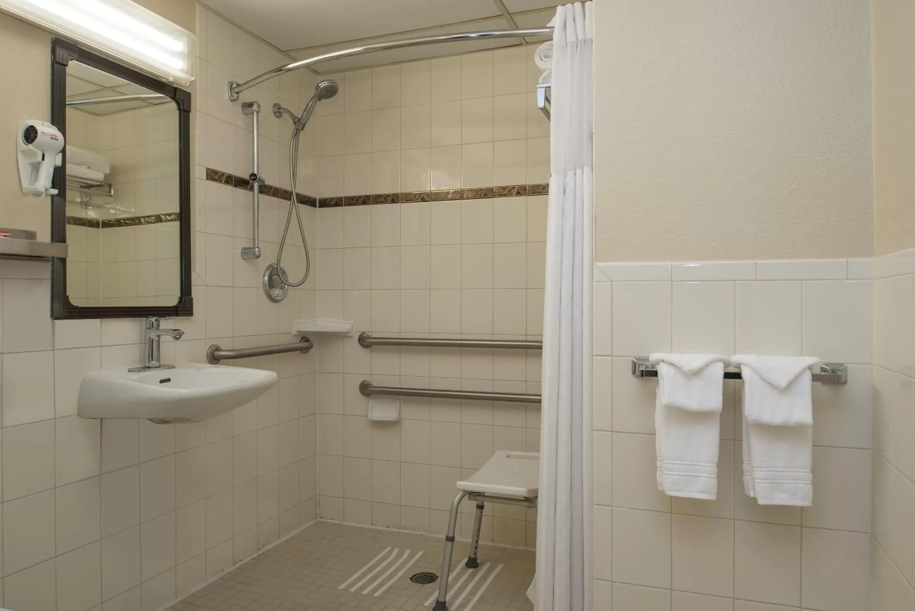 Shower, Bathroom in Ramada by Wyndham Downtown Spokane